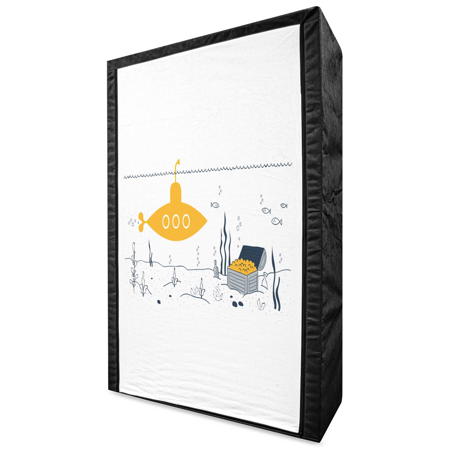 Ambesonne Yellow Submarine Fabric Wardrobe - 42.5