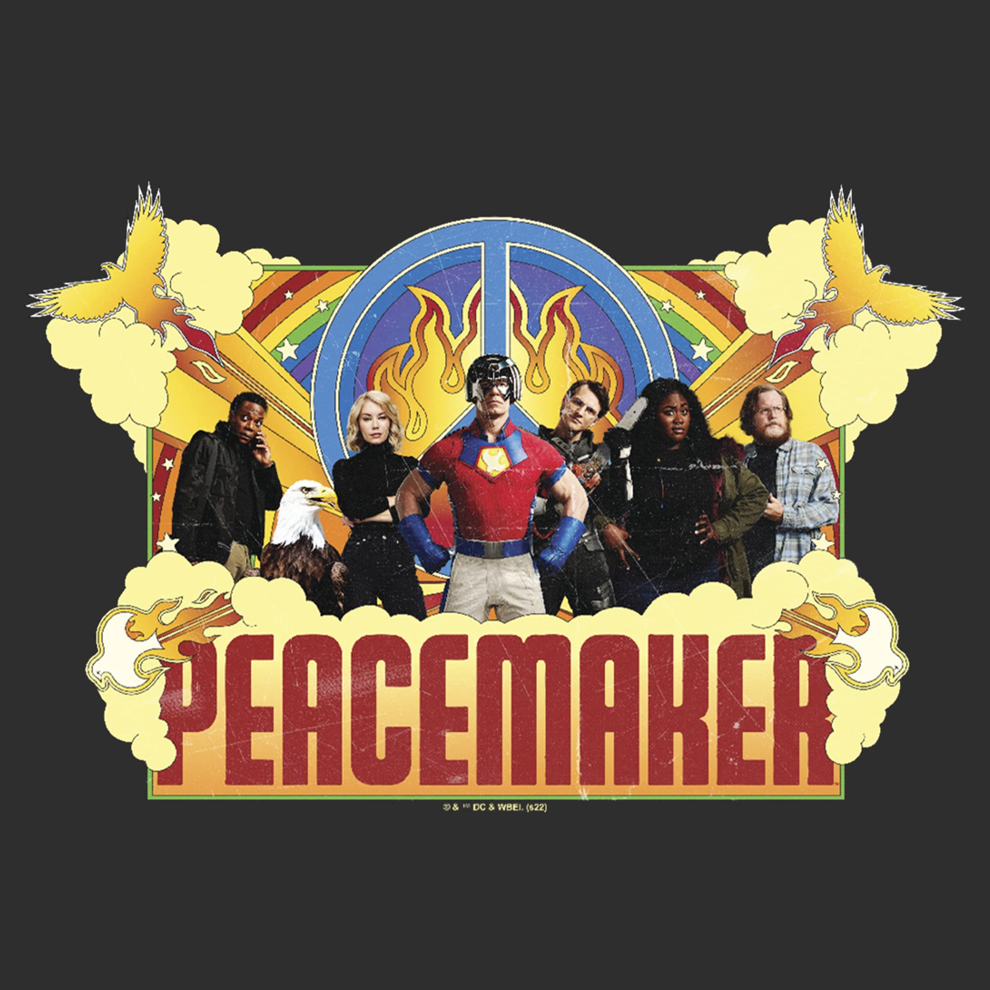 Men's Peacemaker Group Shot Graphic T-Shirt - Cool Vintage Style Tee for Casual Wear, Street Fashion & Gifts
