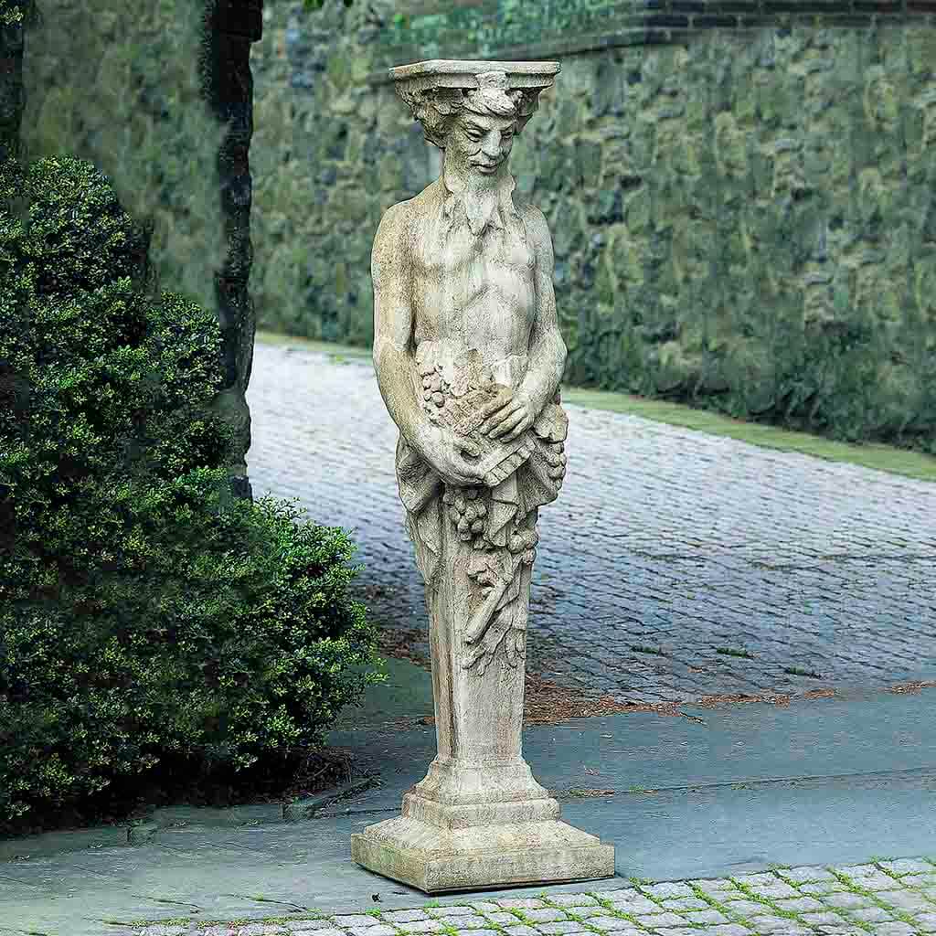 Campania International Tall Satyr Statue - Classic Garden Decor for Outdoor & Indoor Use - Perfect for Patio, Lawn, and Home Décor