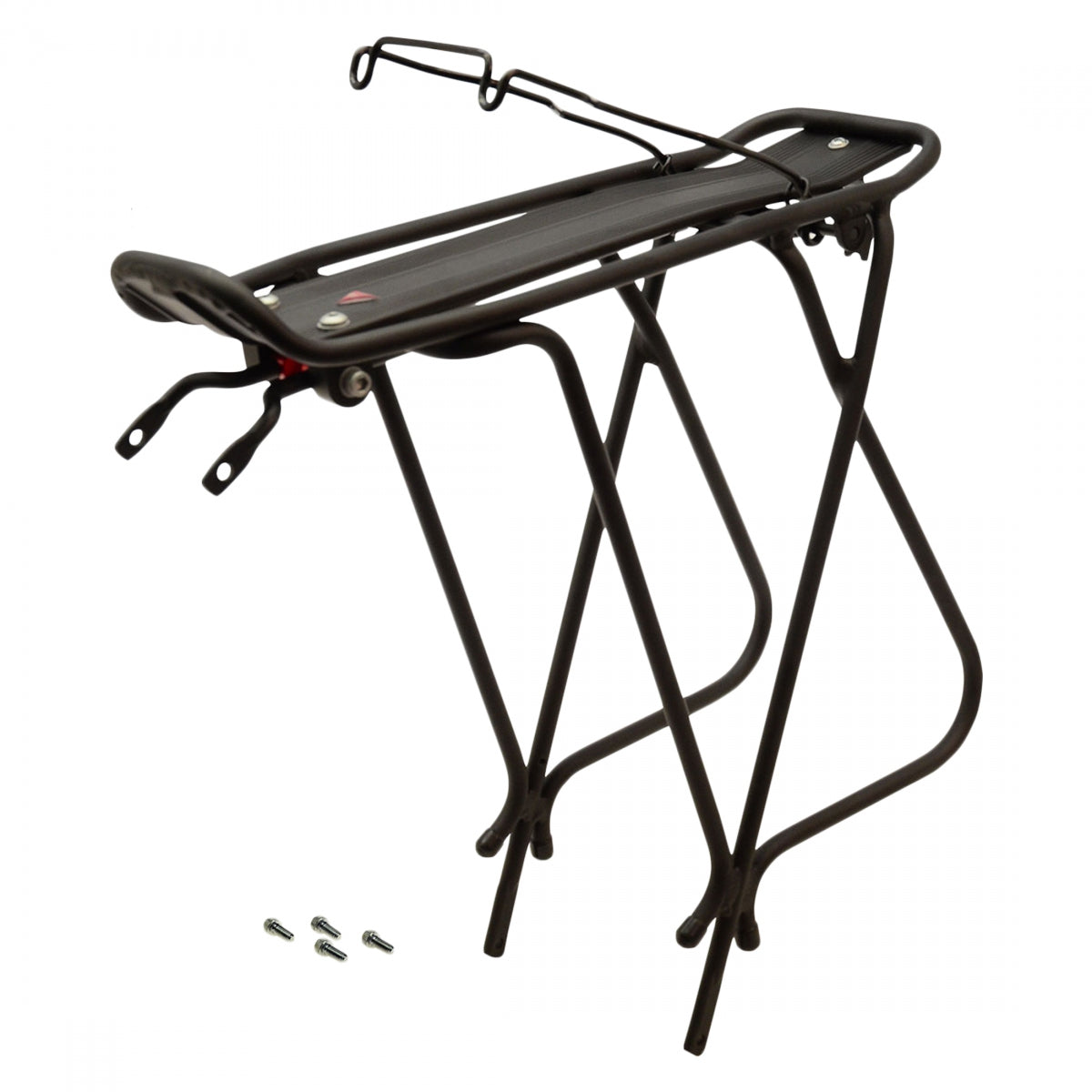 Axiom Journey Rack with Spring Rear Eyelet - 26 to 29 Inch Black Bike Rack for Mountain & Road Bikes - Perfect for Cycling Adventures & Commuting