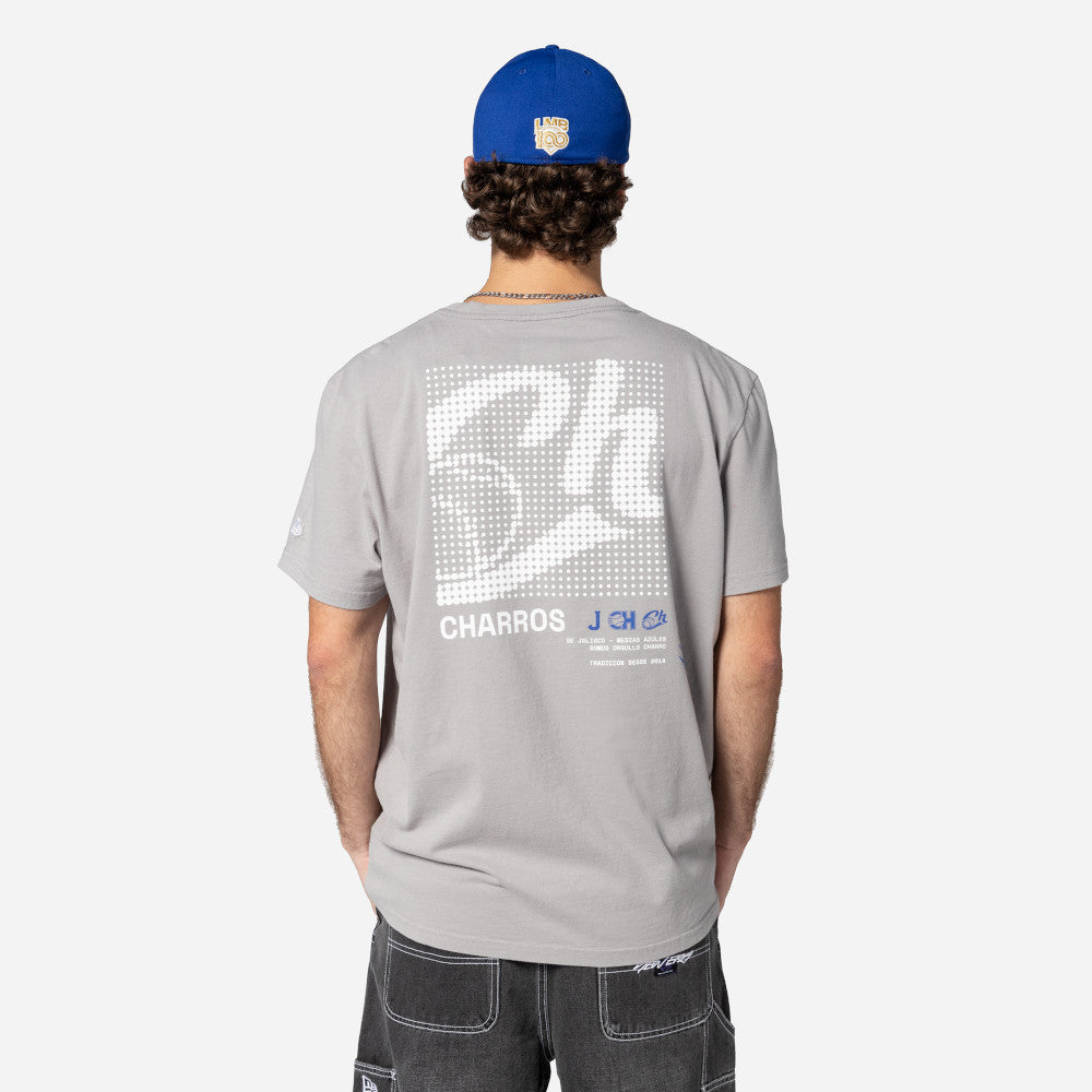 New Era Gray Logo T-Shirt - Men's Casual Tee for Streetwear, Sports & Everyday Comfort