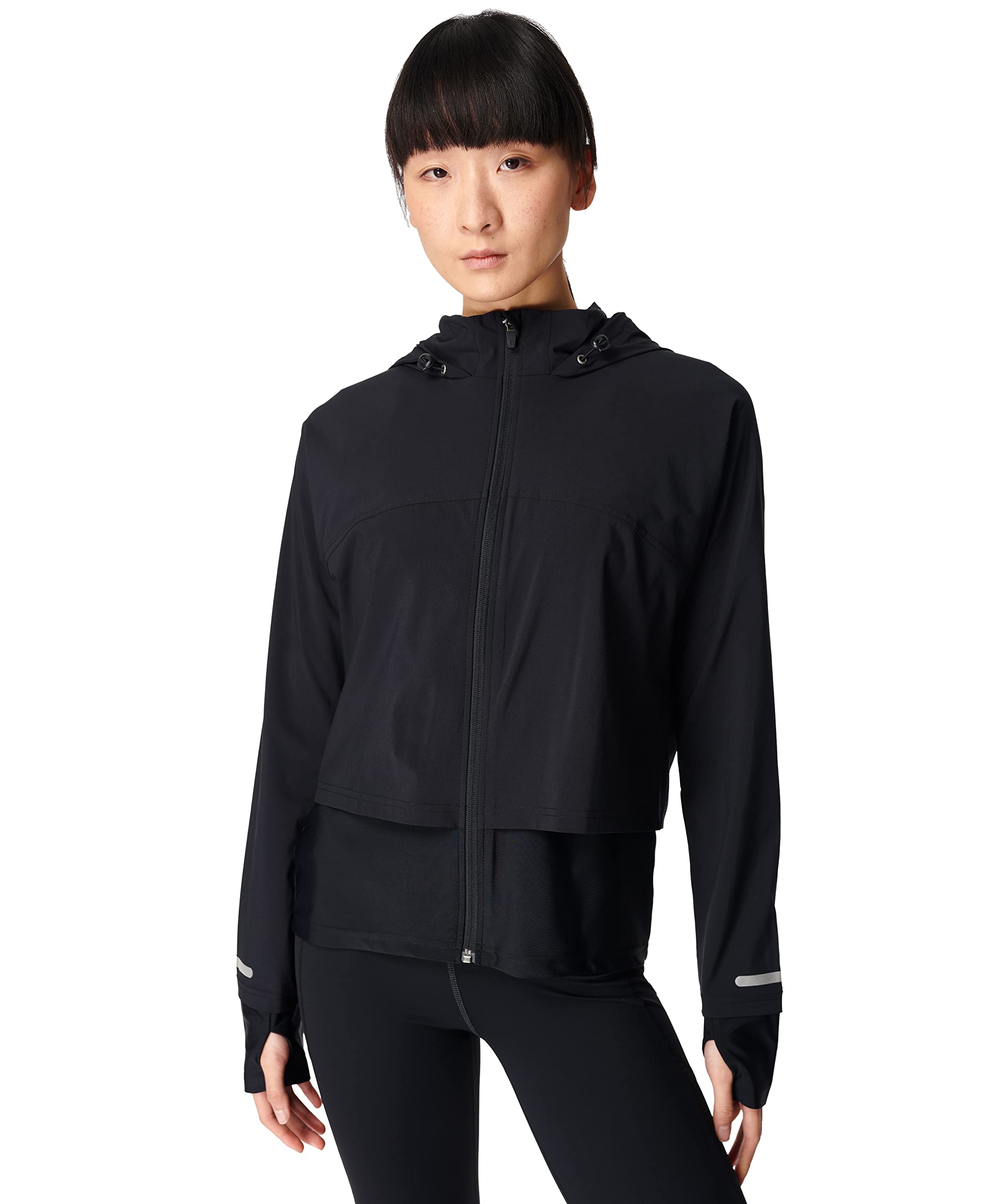 Sweaty Betty Women's Lightweight Fast Track Running Jacket - Breathable Waterproof Windbreaker for Outdoor Jogging & Fitness Training