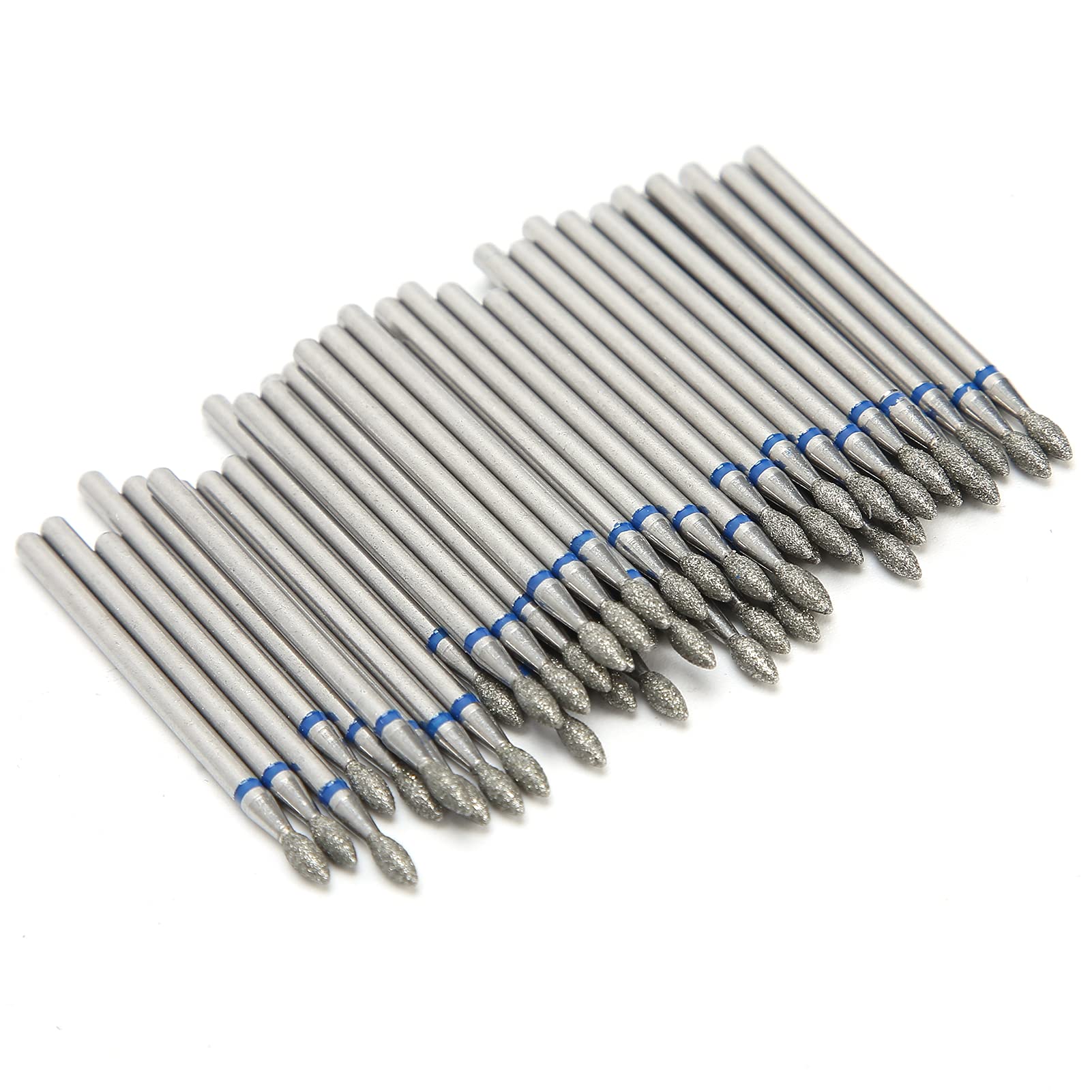 50pcs Tungsten Carbide Nail Drill Bits for Acrylic Nails - 2.3mm Professional Manicure Tool with Grinding & Polishing Heads - Perfect for Nail Salon, Home DIY & Nail Art Enthusiasts