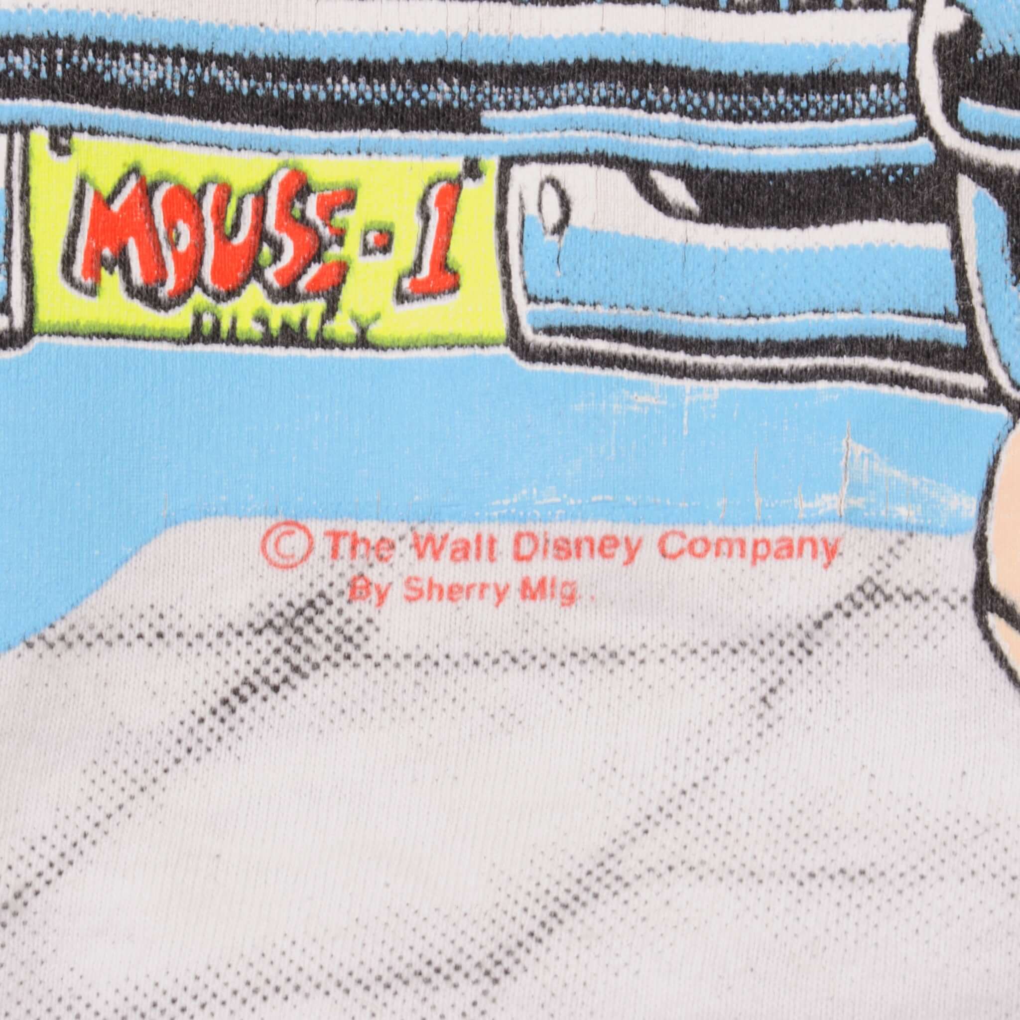 Vintage Disney Mickey Mouse All Over Print T-Shirt Large - 1990s USA Made - Casual Wear & Retro Fashion for Men & Women