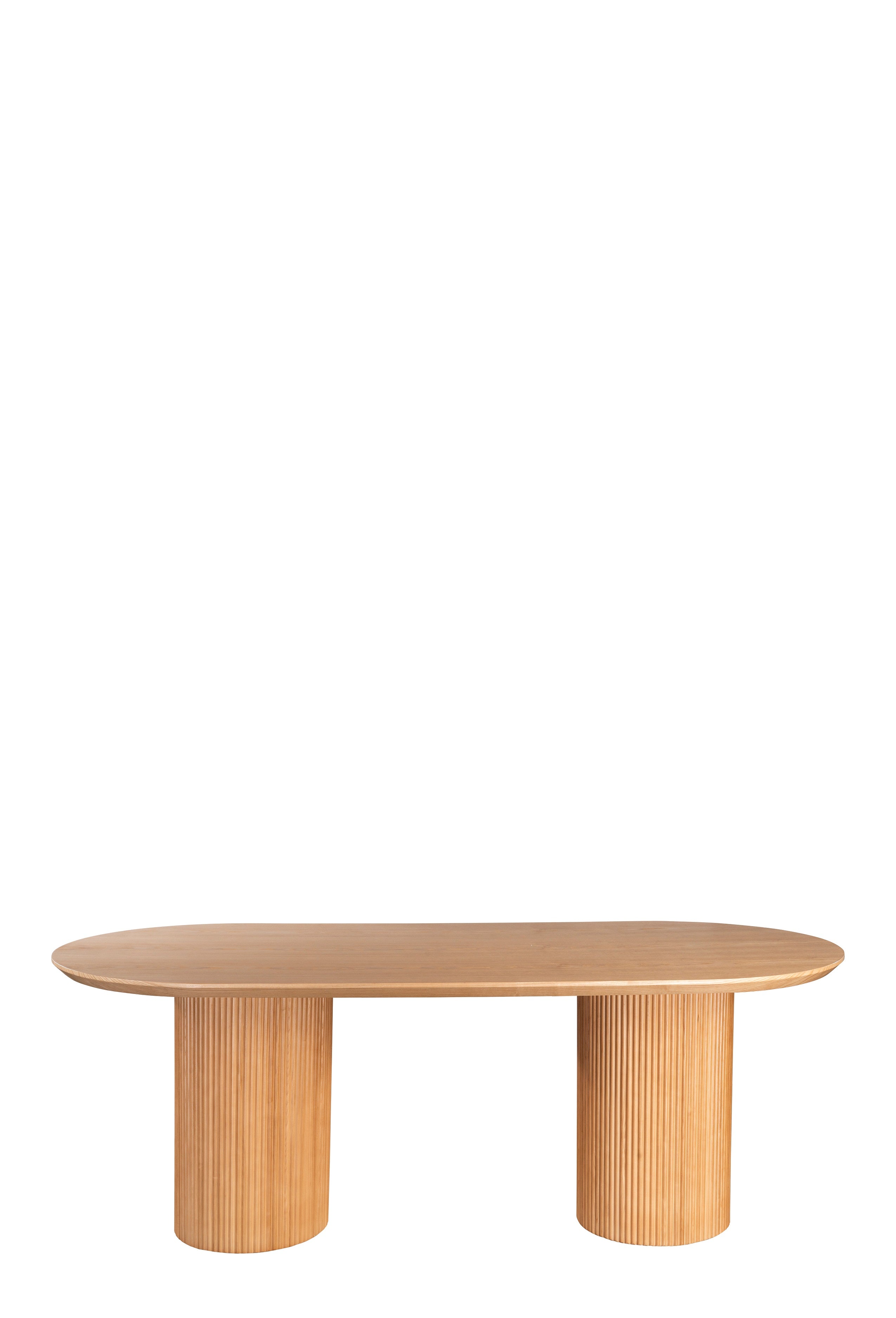 Balmain Fluted Oval Dining Table - Modern Luxury Dining Room Furniture for Home & Restaurant Use