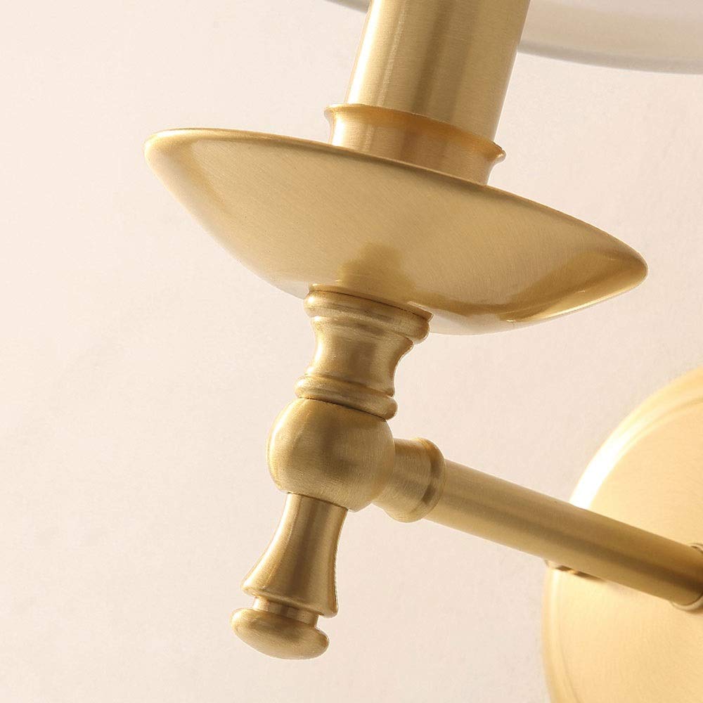Modern Minimalist Wall Mounted Light - Mushroom Head Indoor Wall Lamp for Living Room, Bedroom, Staircase & Aisle - Creative Fabric Lampshade with Copper Metal Base - Perfect for Ambient Lighting, Reading Nook & Decoration