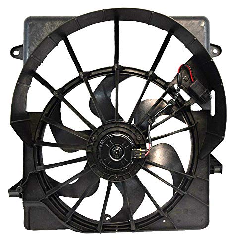 Jeep Liberty Radiator & Condenser Fan Replacement - CH3115159 Compatible Part - Perfect for Engine Cooling & AC System Maintenance