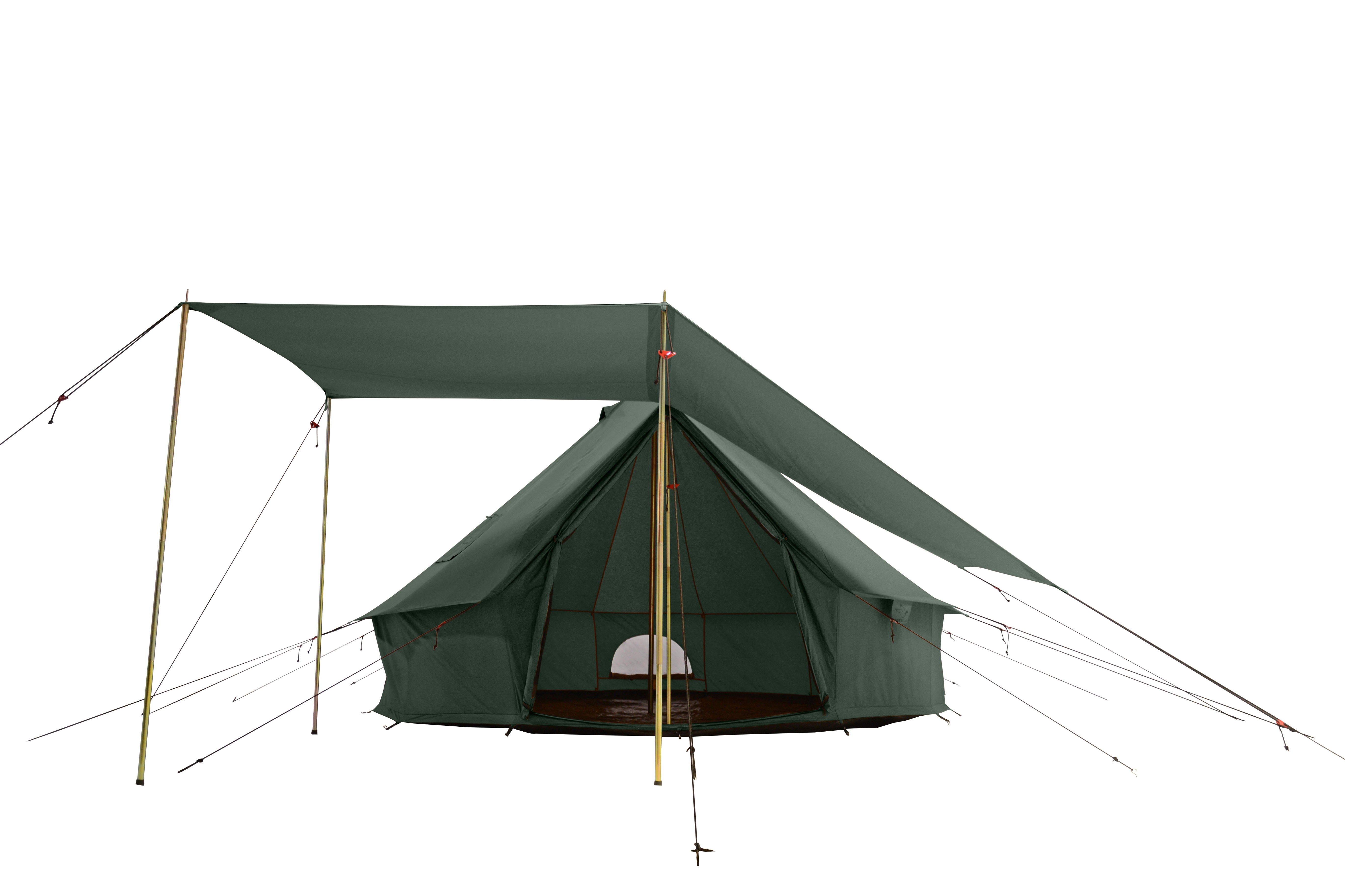13' Regatta Bell Tent Awning - Waterproof Camping Canopy with Stove Jack for Outdoor Adventures, Family Camping, Glamping, and Festivals