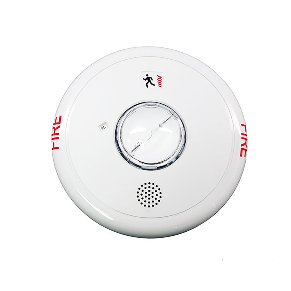 Fire Alarm Horn Strobe with Ceiling Mount - Loud Emergency Alert for Home & Office Safety