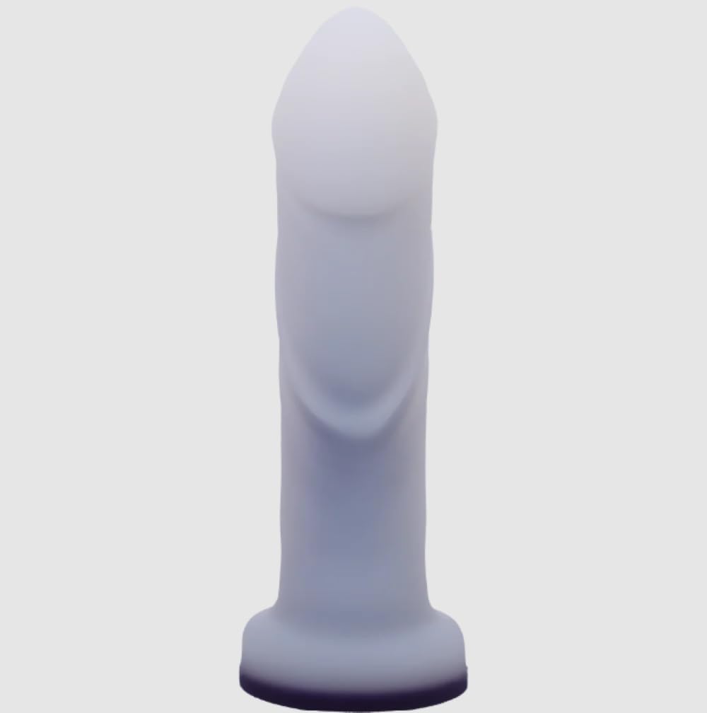 Tantus Cush O2 Dual Density Silicone Dildo - Ultra-Premium Body-Safe Vibrator for G-Spot & P-Spot Stimulation | Harness Compatible Sex Toy for Men, Women & LGBTQ | Anal & Vaginal Use | Matte Twilight Finish | Perfect for Solo Play & Couples Intimacy
