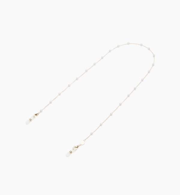 Fashionable Small Pearl Eyewear Chain for Glasses - Elegant Beaded Eyeglass Holder for Women & Men - Perfect for Reading, Driving, and Everyday Use