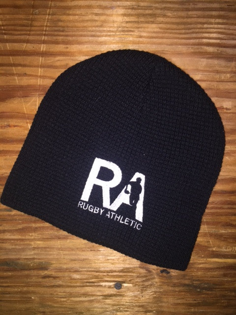 Rugby Athletic Waffle Beanie Hat - Warm Knit Winter Skull Cap for Men & Women - Perfect for Cold Weather Sports, Outdoor Activities and Casual Wear