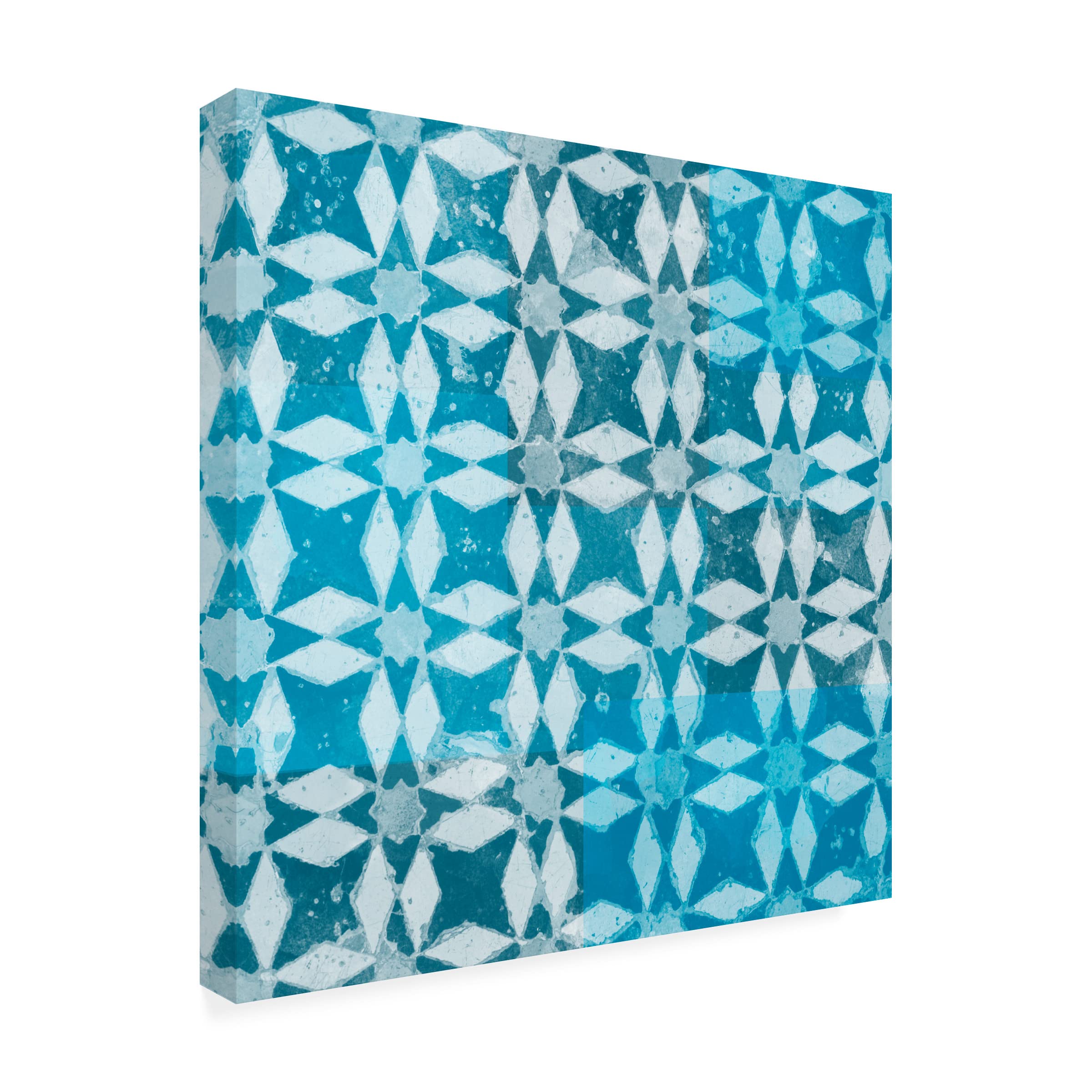 Trademark Fine Art 'Blue My Mind IV' Canvas Wall Art by Alonzo Saunders - Modern Abstract Painting for Living Room, Bedroom & Office Decor