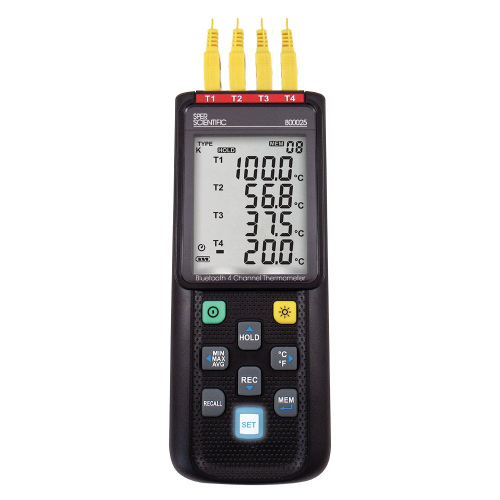 Wireless Digital Thermometer with Remote Sensor - Sper Scientific 800025 | Accurate Temperature Monitoring for Home, Kitchen, BBQ, and Industrial Use