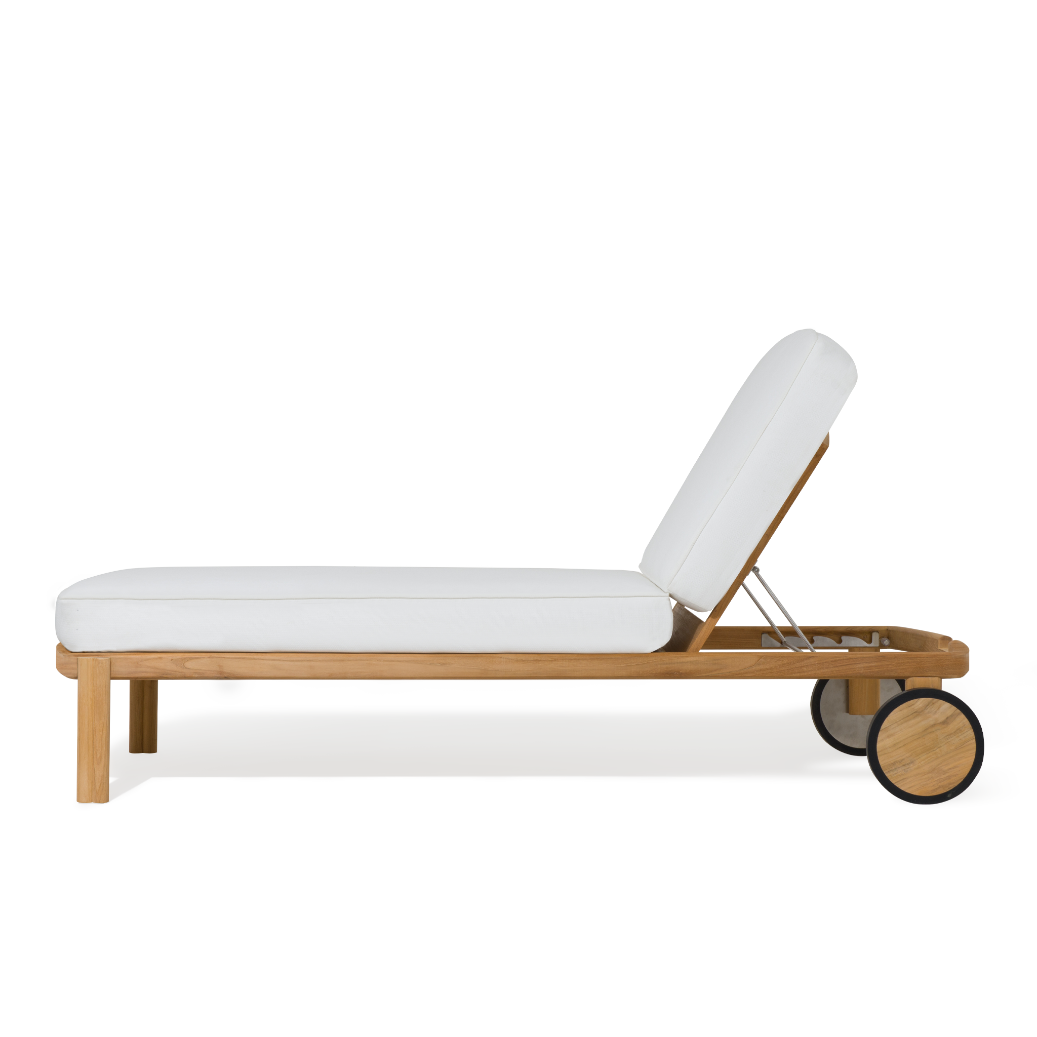 Premium Teak Wood Sun Lounge Chair - Outdoor Patio Poolside Relaxation for Backyard, Beach & Garden