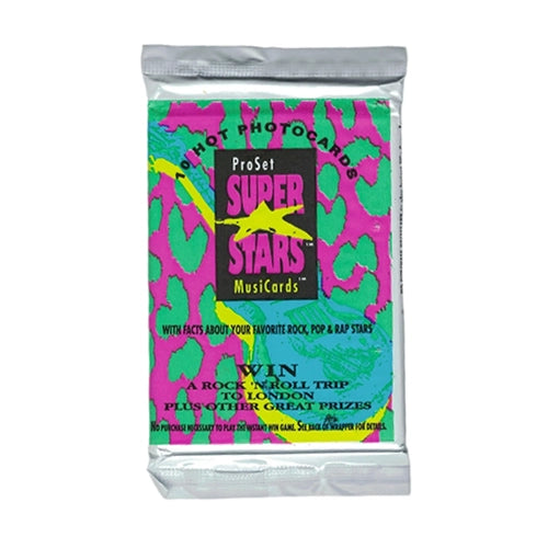 1991 ProSet Super Stars MusiCards - Unopened Vintage Trading Card Pack - Perfect for Collectors, Music Fans & 90s Nostalgia Gifts