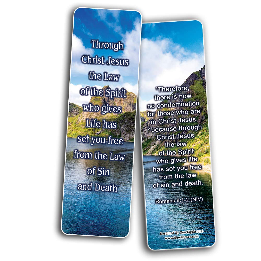 NewEights Inspirational Bible Bookmarks (12-Pack) - Bulk Religious Bookmark Set with Scripture Verses - Perfect for Ministers, Pastors & Bible Study Groups - Ideal for Church Events, Sunday School & Personal Devotion