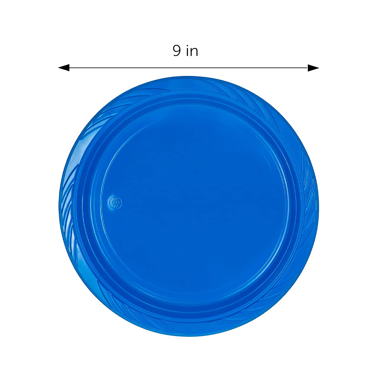 DecorRack 100-Pack 9 Inch Red Plastic Party Plates - Disposable Round Tableware for Birthdays, BBQs, Picnics & Events - Ideal for Indoor/Outdoor Use, Lunch & Dinner Parties
