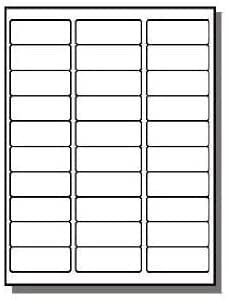 30-Up Labels 60000 Stickers (2000 Sheets) - 2.625 x 1 Inch White Mailing Labels for Laser & Inkjet Printers | Perfect for FBA Shipping, Business Address Labels & Bulk Mailing