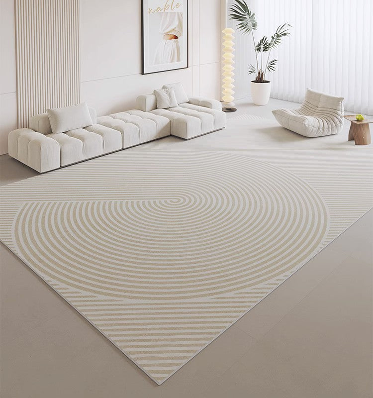 Modern Geometric Rugs for Living Room - Stylish Abstract Design Area Rug for Office, Bedroom & Dining Room - Soft & Durable Home Decor for Contemporary Spaces