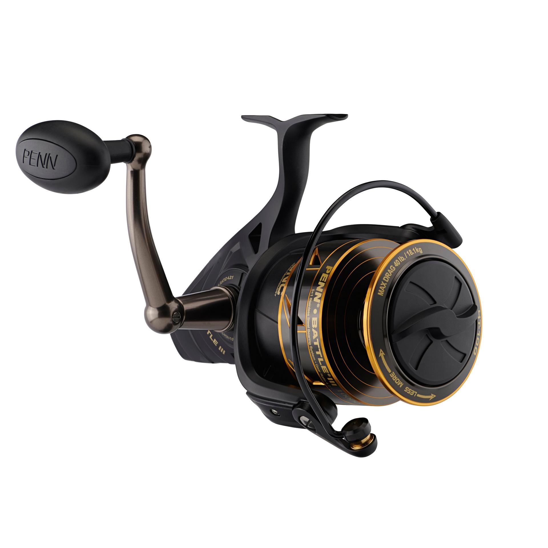 Battle® III Spinning Reel - High Performance Fishing Reel for Saltwater & Freshwater | Smooth Drag System, Lightweight Design | Perfect for Bass, Trout & Offshore Fishing