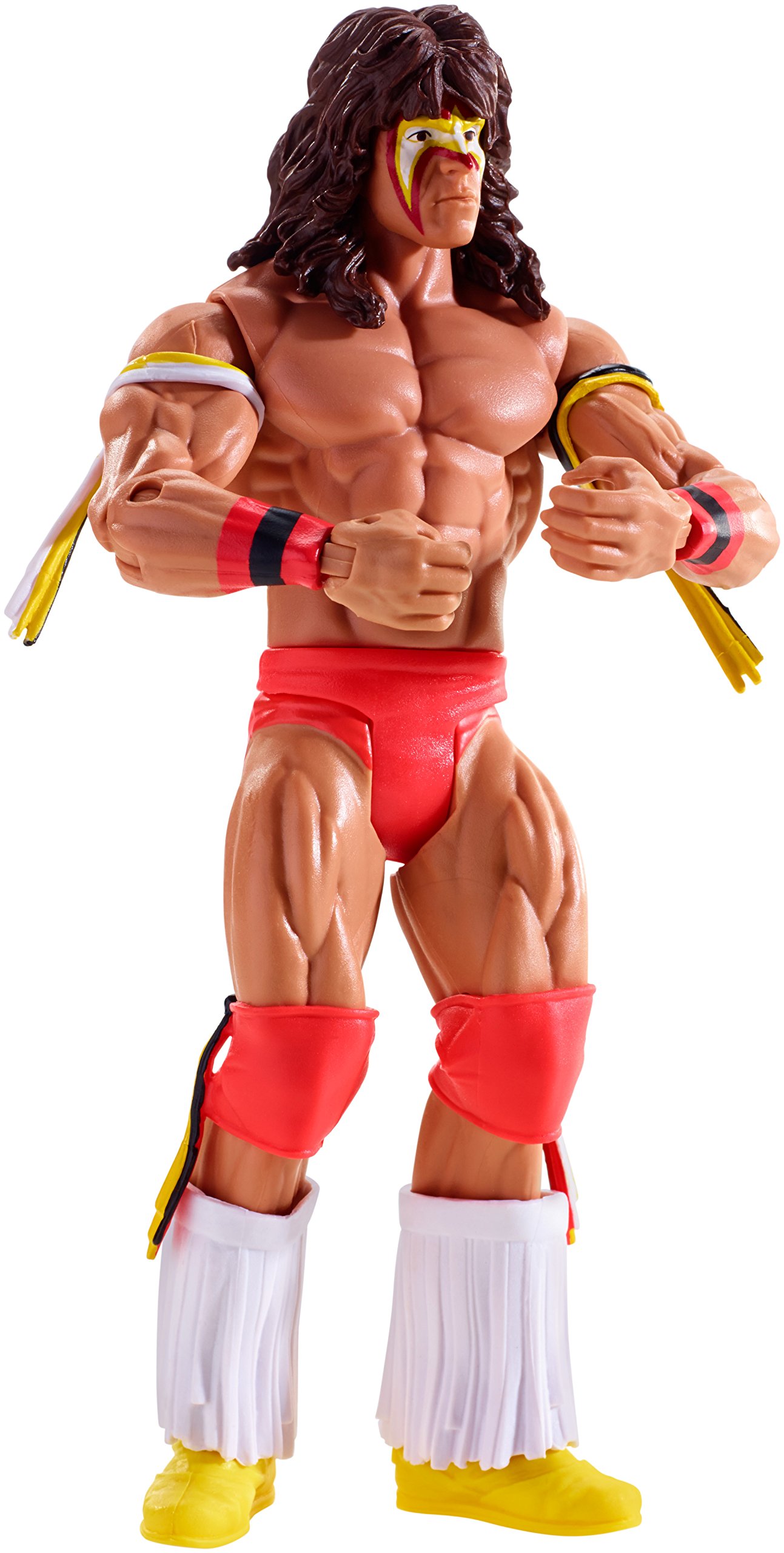 WWE Mattel Ultimate Warrior Action Figure - Collectible Wrestling Toy for Kids & Adults - Perfect for Play, Display & Gifts