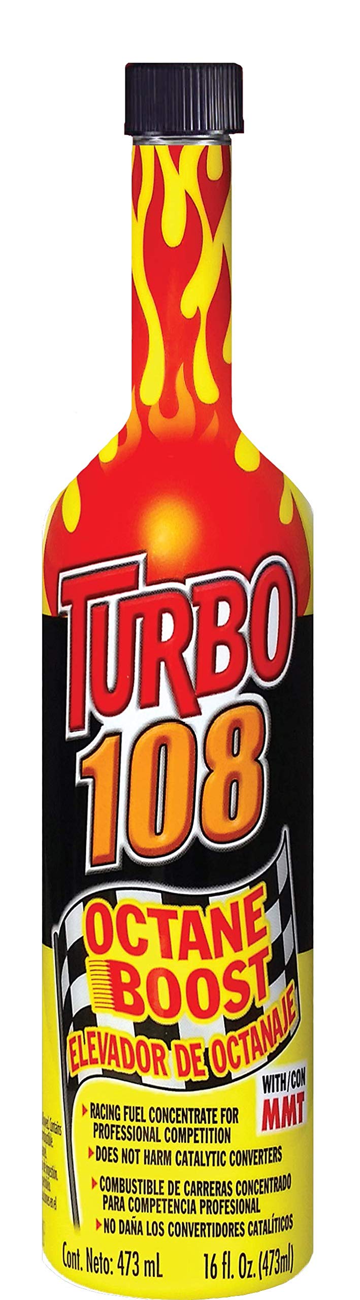 Blue Magic NA30-12PK Turbo 108 Octane Boost - 16 fl. oz (12 Pack) - High Performance Fuel Additive for Cars, Trucks & Motorcycles - Improves Engine Power & Efficiency