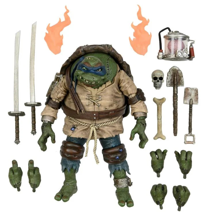 NECA Ultimate Leonardo as The Hunchback - Universal Monsters x Teenage Mutant Ninja Turtles Action Figure - Collectible Toy for TMNT Fans & Monster Movie Lovers (Display, Cosplay, Gift)