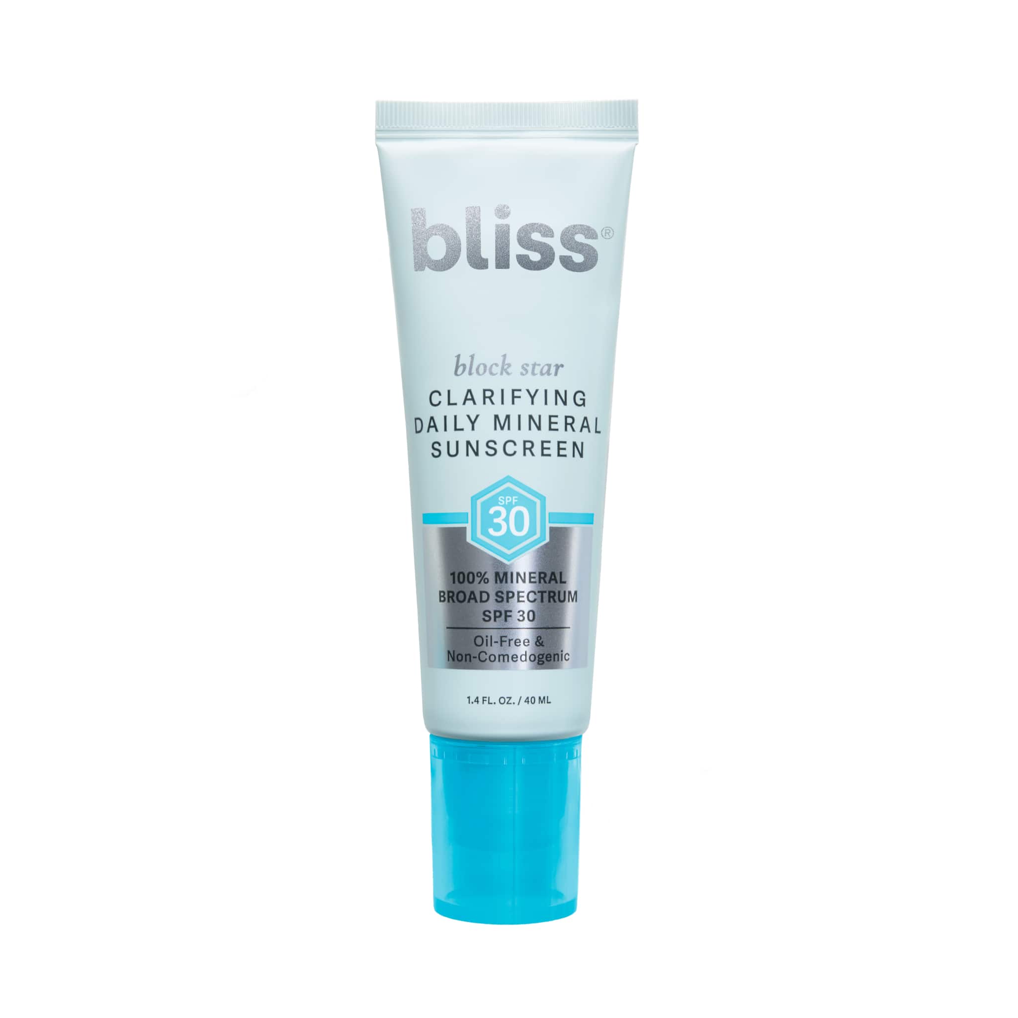 Block Star Clarifying Mineral Sunscreen SPF 30 - Oil-Free, Non-Greasy, Broad Spectrum Protection for Face & Body - Perfect for Outdoor Activities, Beach & Daily Use