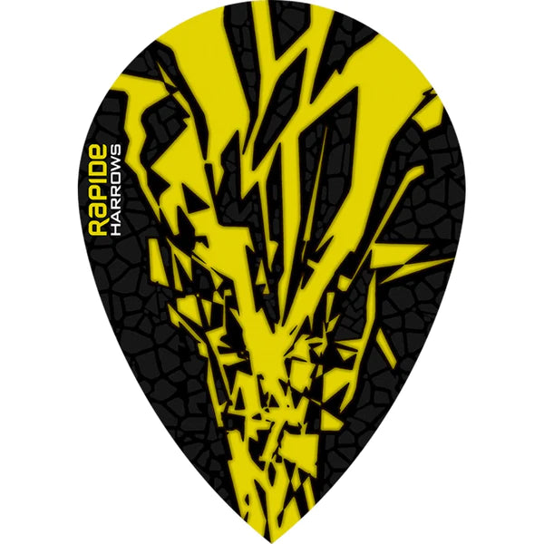 Harrows Rapide X Dart Flights and Accessories - Pear Shape for Precision Play | Perfect for Professional Dart Players and Home Game Rooms