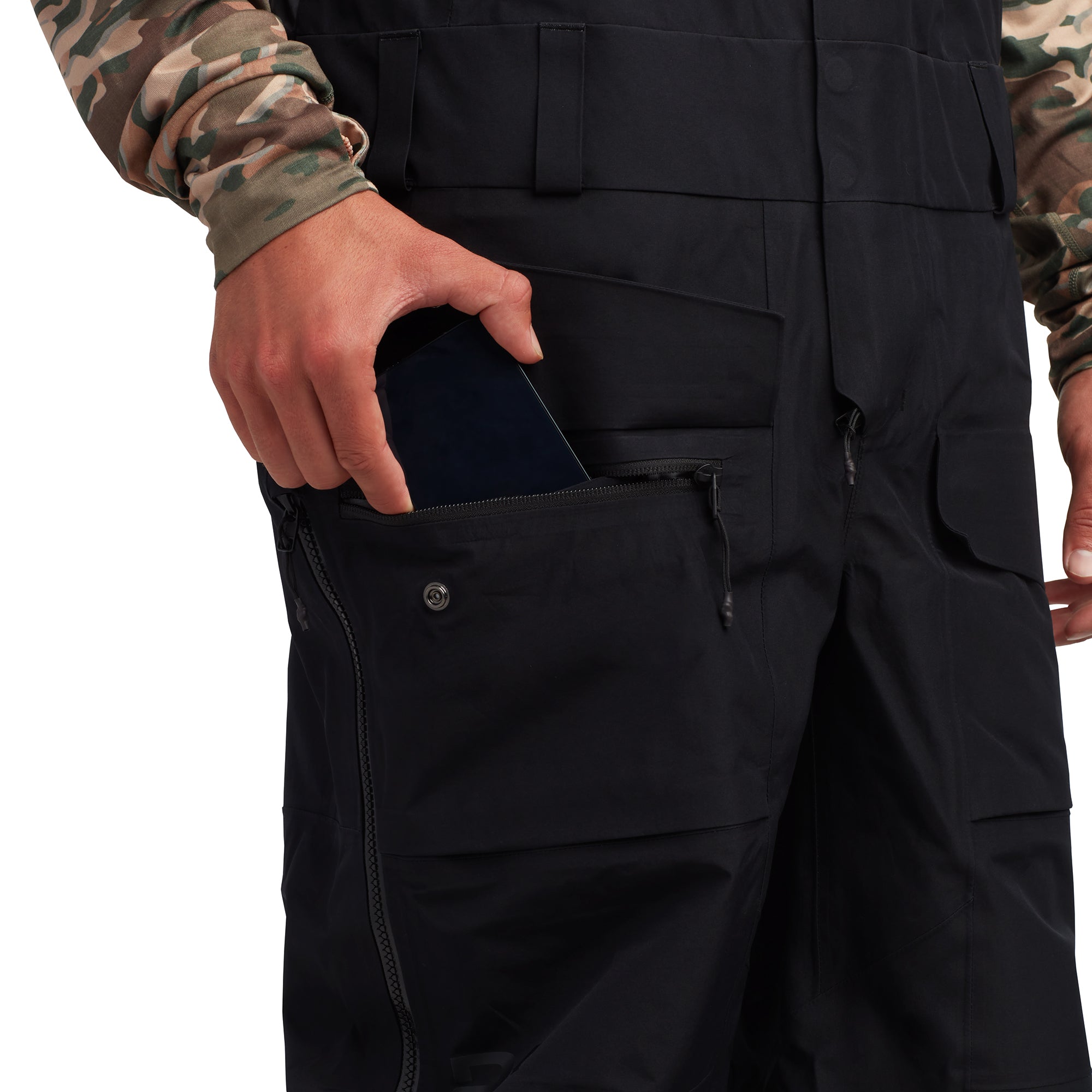 Stoker Gore-Tex 3L Bib Pants for Men - Waterproof Ski & Snowboard Bib Overalls for Winter Sports & Outdoor Activities