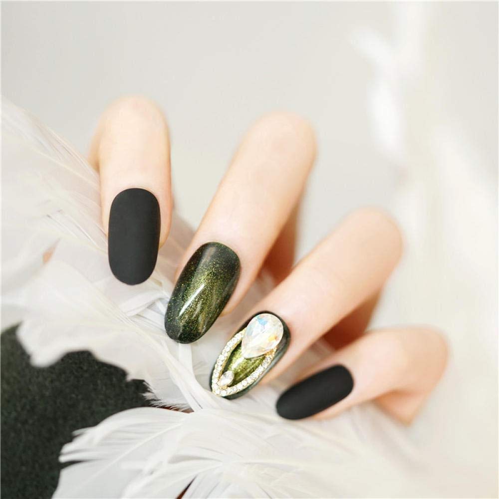 HUIL False Nails - Premium Fake Nails with Jewelry Round Head Design for Easy Wear & Natural Look | Perfect for Parties, Weddings, and Special Occasions