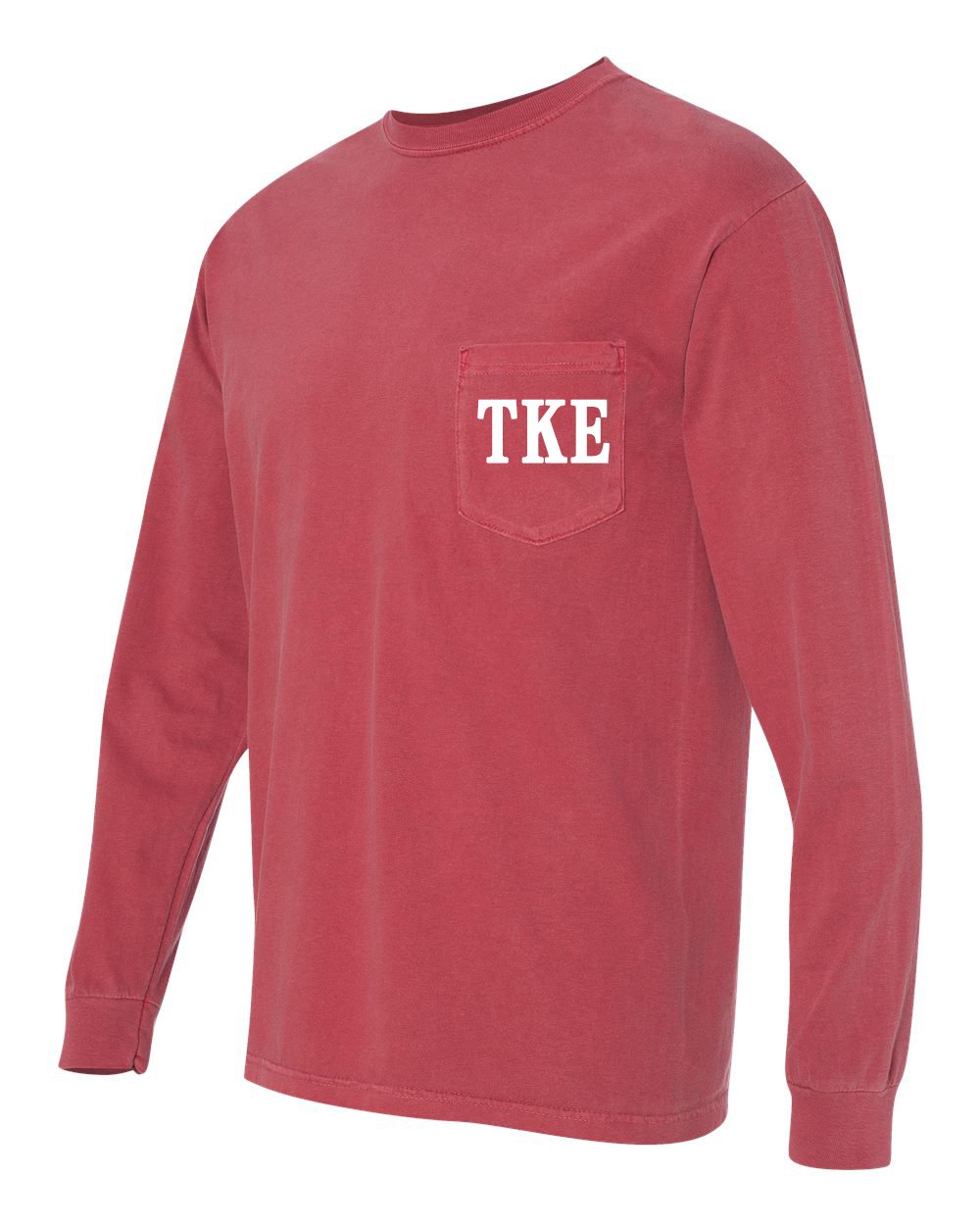Tau Kappa Epsilon Fraternity Long Sleeve Pocket T-Shirt | Comfort Colors® Cotton Crewneck | Greek Life Apparel for College Events & Brotherhood Activities