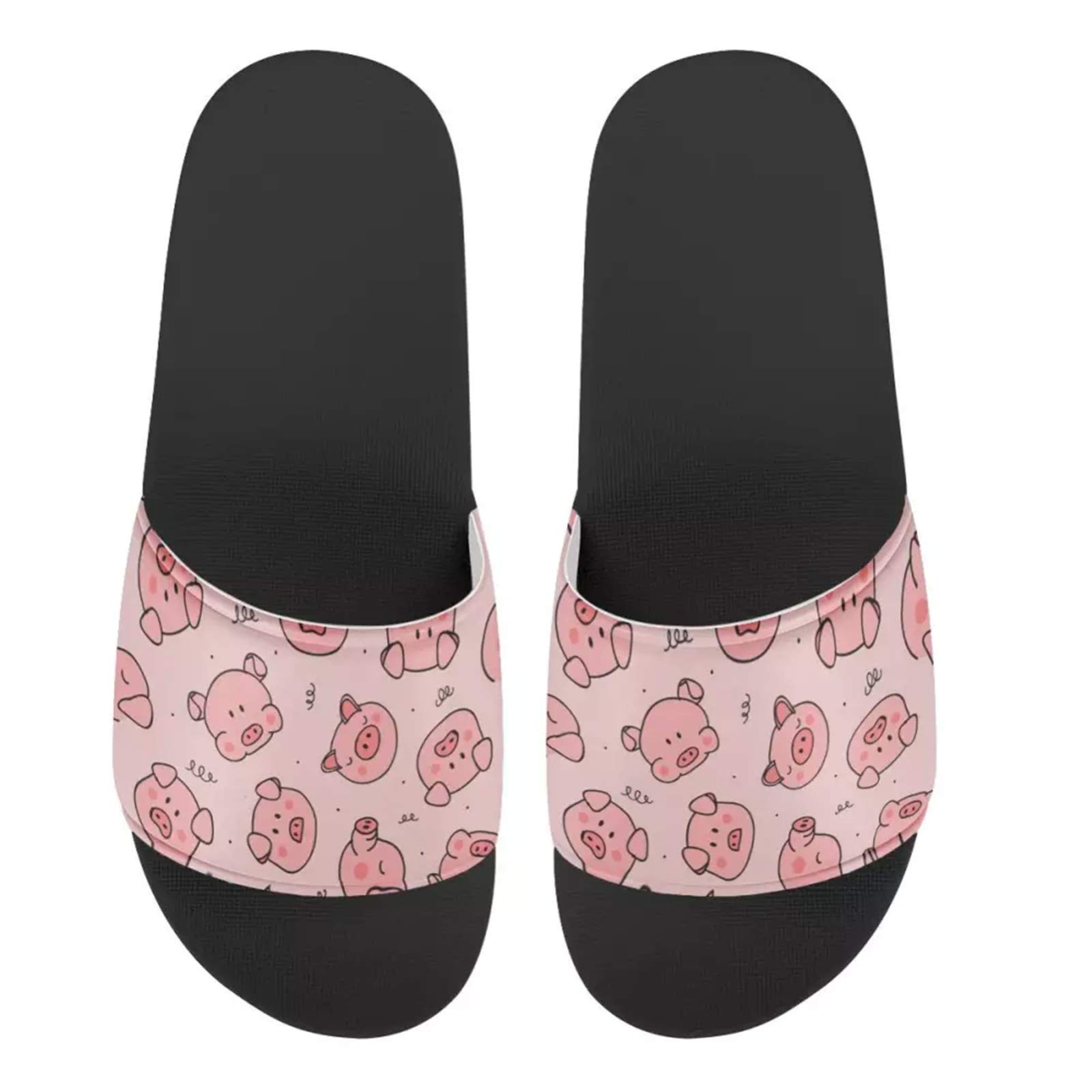 FOR U DESIGNS Women's Summer Sandals - Comfortable Slides for Indoor/Outdoor Use, Non-Slip House Slippers for Beach, Hotel & Home - Lightweight Casual Shoes for Relaxation & Lounging