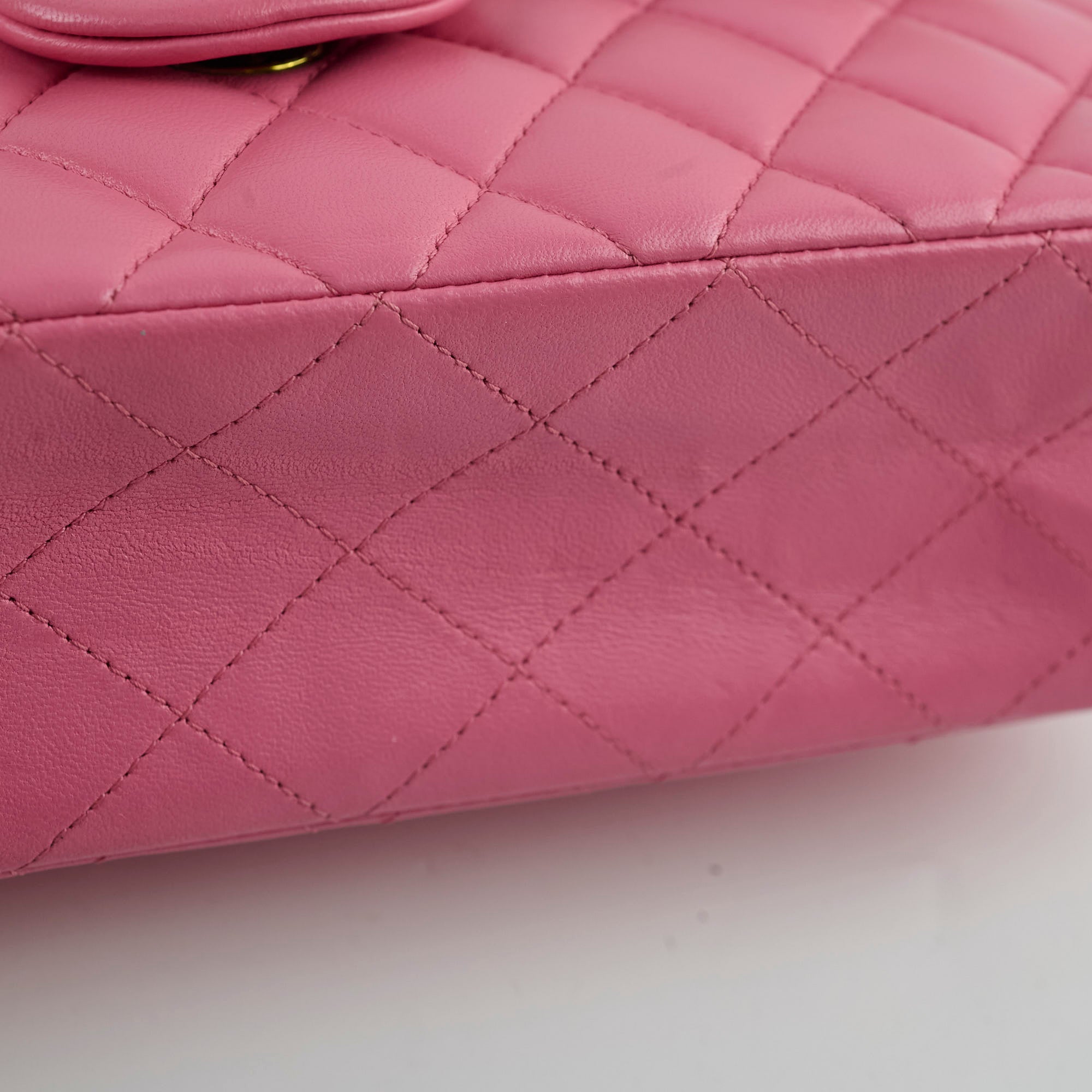 Chanel Small Double Classic Flap Bag in Pink & Yellow | Luxury Designer Crossbody Purse for Women | Perfect for Date Night & Special Occasions