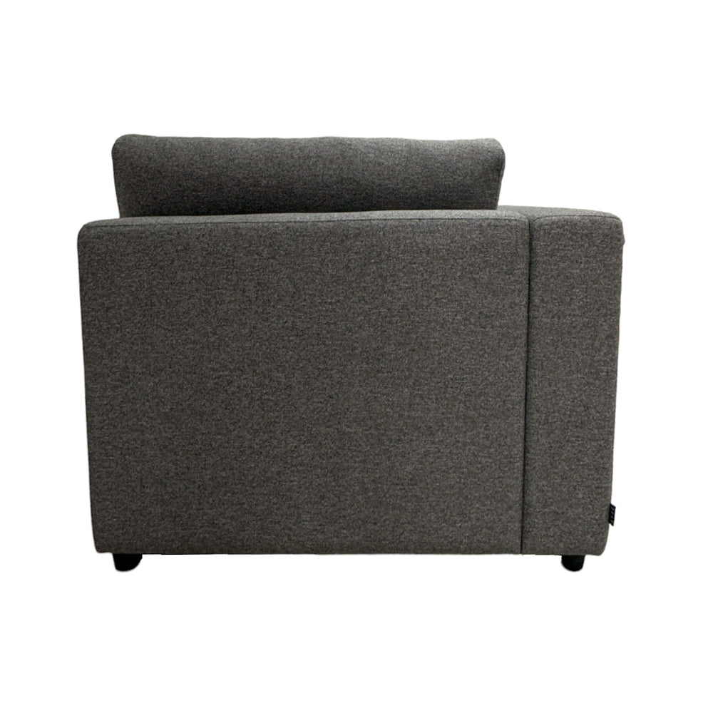 Modular Left Arm Chair with EcoClean Fabric - Ergonomic Office Chair for Home & Workspace - Comfortable Gaming & Study Chair for Long Hours Sitting