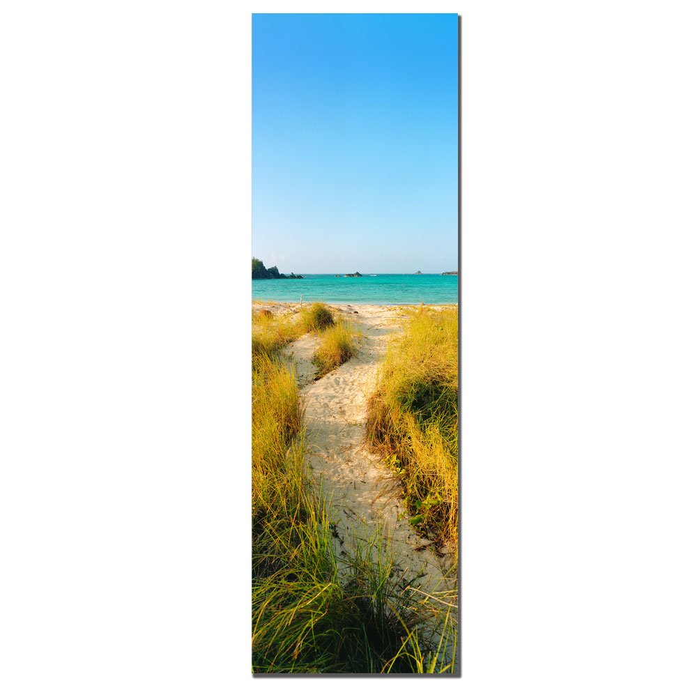 Preston Bermuda Beach Canvas Art - 10x32 Inch Coastal Wall Decor for Living Room, Bedroom & Office - Trademark Art