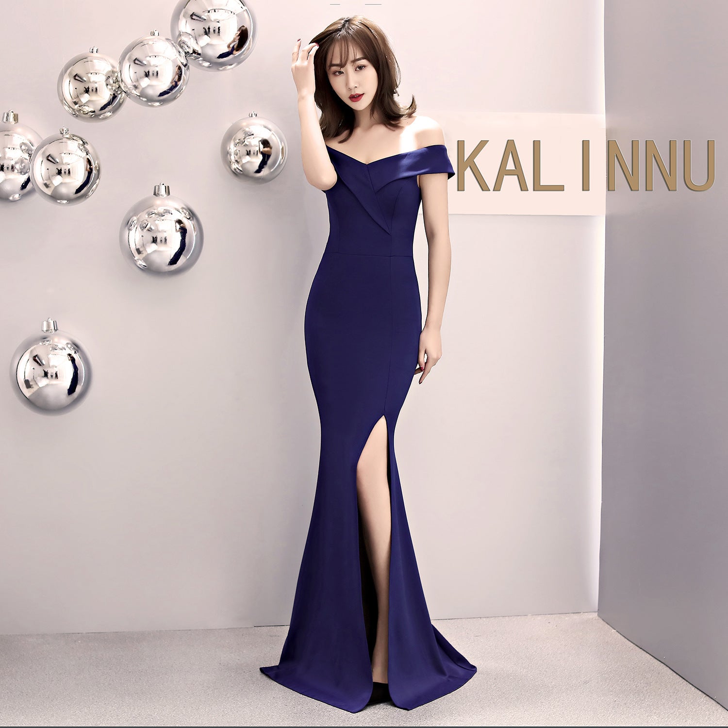 Elegant Long One Shoulder Fishtail Evening Gown - Banquet Host Dress for Women 2017 Collection | Perfect for Prom, Wedding, and Formal Events