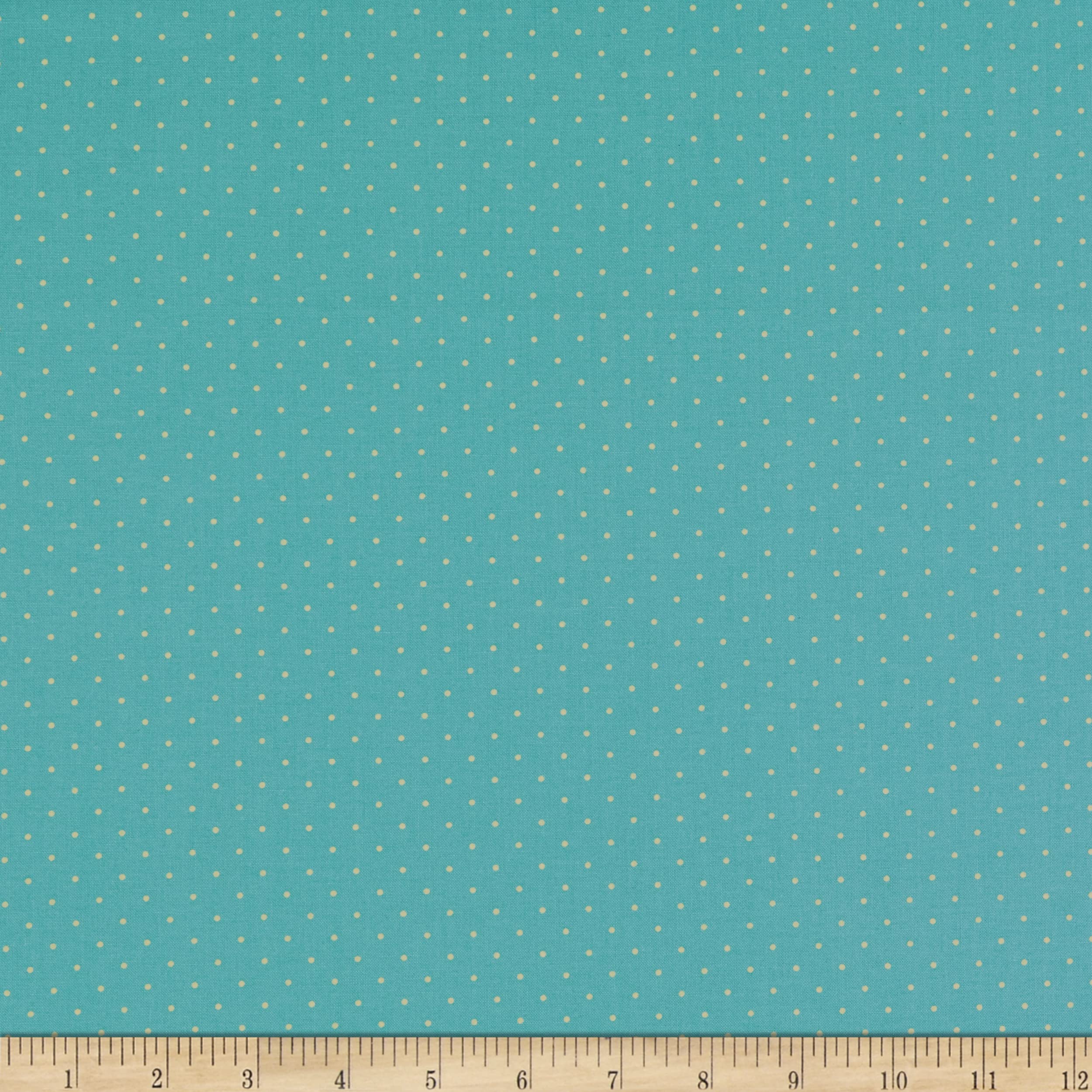 Tula Pink True Colors Tiny Dots Peacock Fabric by The Yard - Premium Cotton Quilting Material for DIY Crafts, Quilts & Home Decor Projects