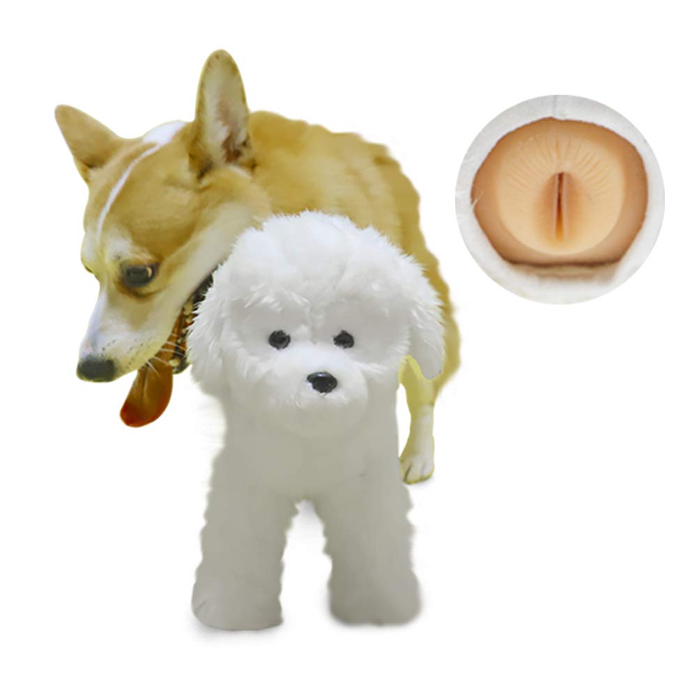 Dog Humping Toy - Soft Plush Dog Sleeping Toy for Male Dogs, Female Dog Simulation Toy for Estrus Relief (White) | Perfect for Stress Relief, Training & Playtime