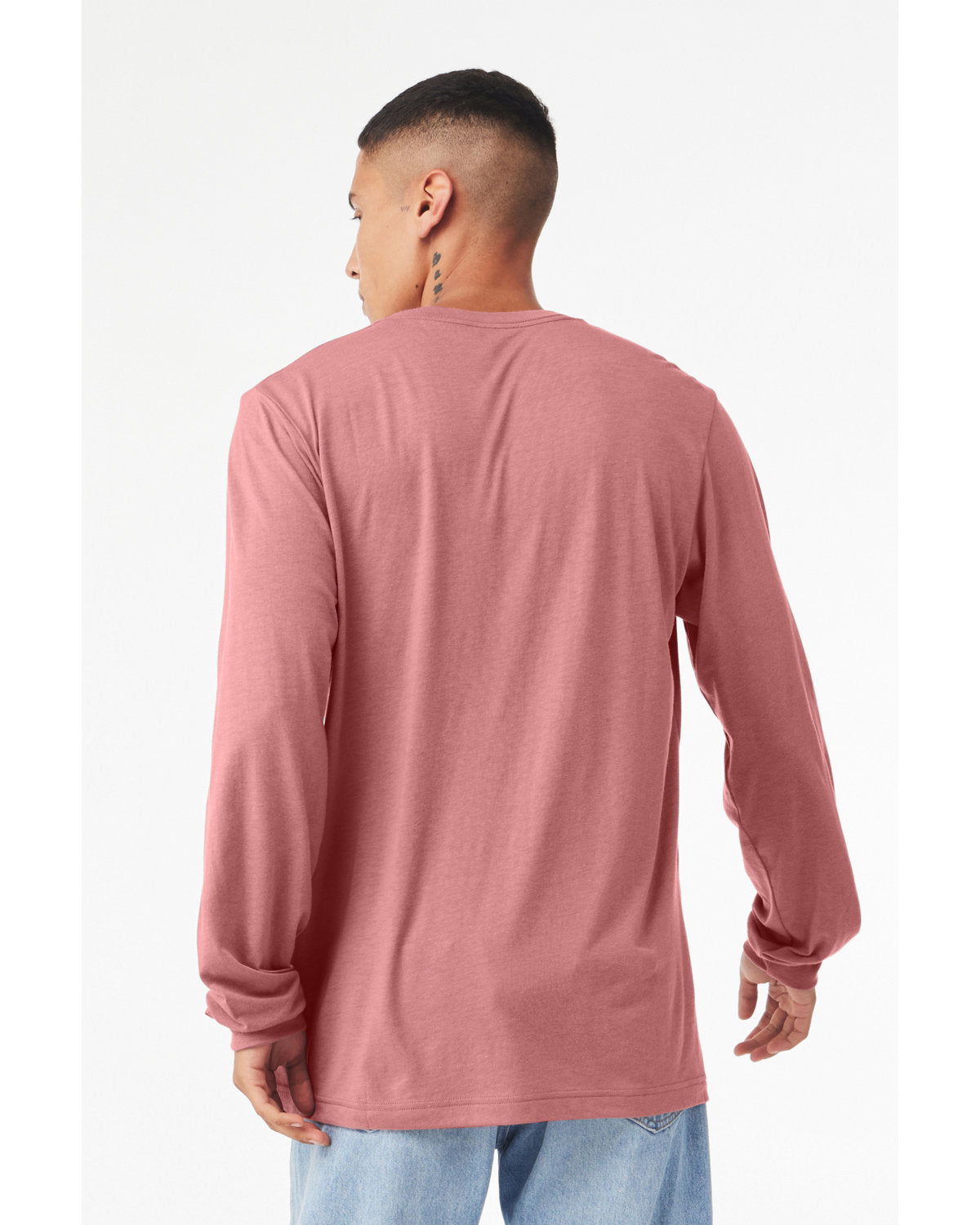 Bella + Canvas 3513 Unisex Triblend Long Sleeve T-Shirt | Soft Comfortable Crewneck Tee for Men & Women | Perfect for Casual Wear, Layering & Everyday Outfits