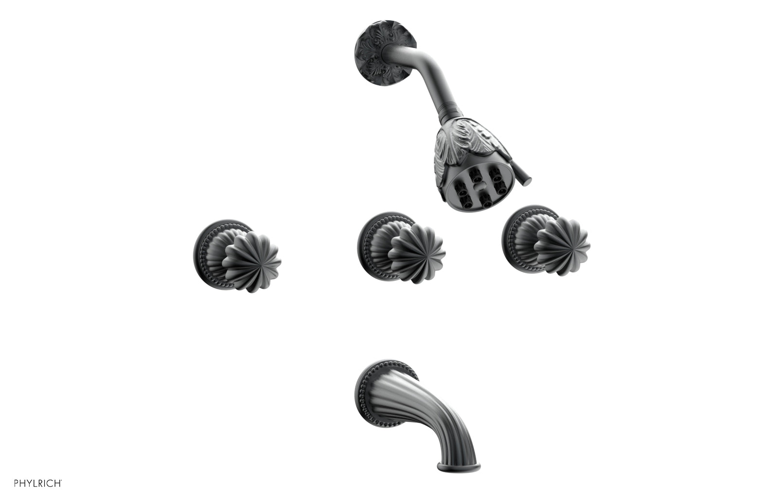 GEORGIAN & BARCELONA 3-Handle Tub and Shower Faucet Set K2361 - Luxury Bathroom Fixture for Modern Homes, Perfect for Bathroom Renovations and Spa-Like Showers