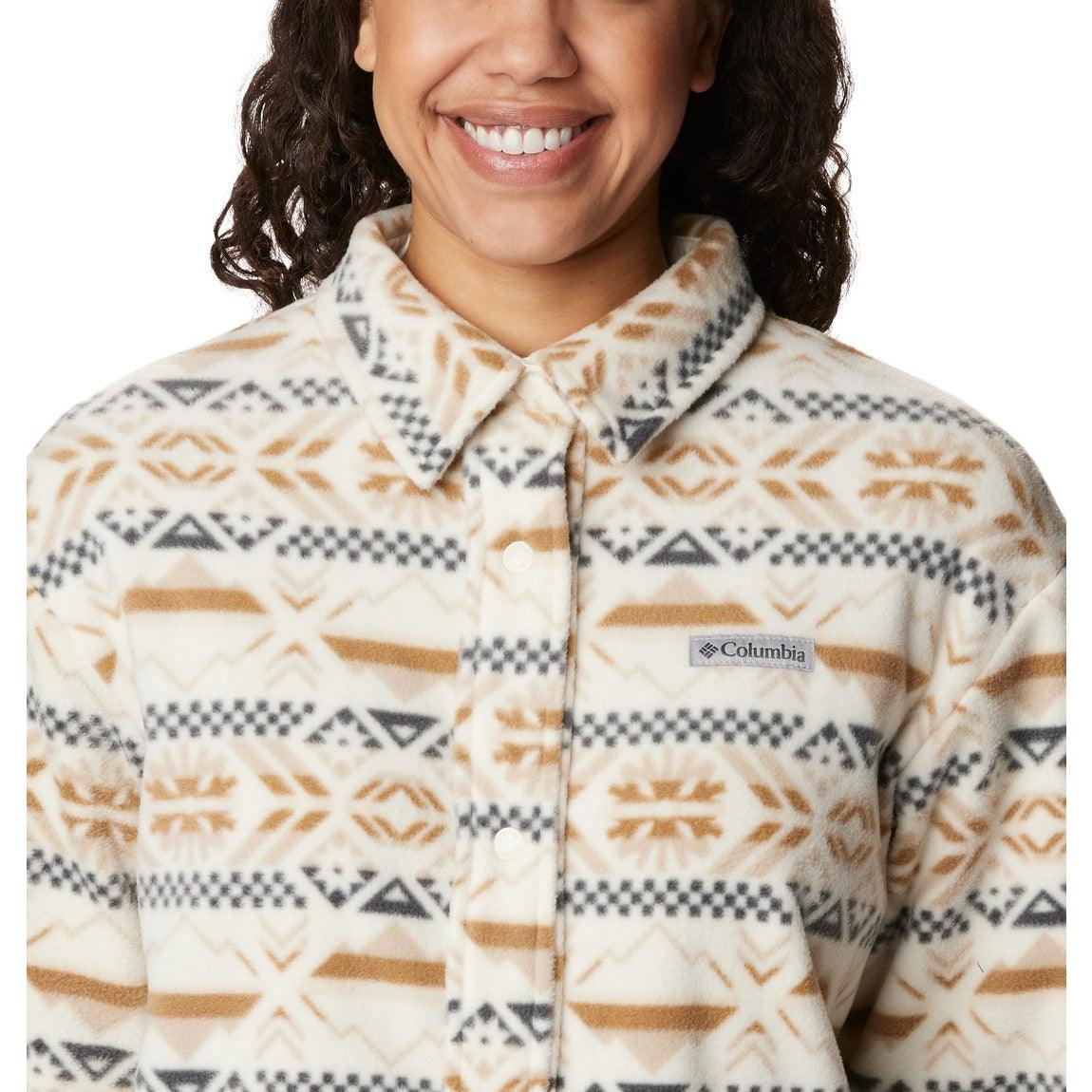 Columbia Benton Springs™ Women's Shirt Jacket - Lightweight Fleece-Lined Outdoor Jacket for Hiking, Camping & Casual Wear