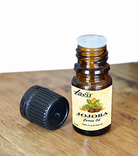 Organic Jojoba Oil for Hair & Skin - 100% Pure Cold Pressed Unrefined Moisturizer - Natural Face, Body & Hair Care - Perfect for Dry Skin, Acne & Scalp Treatment