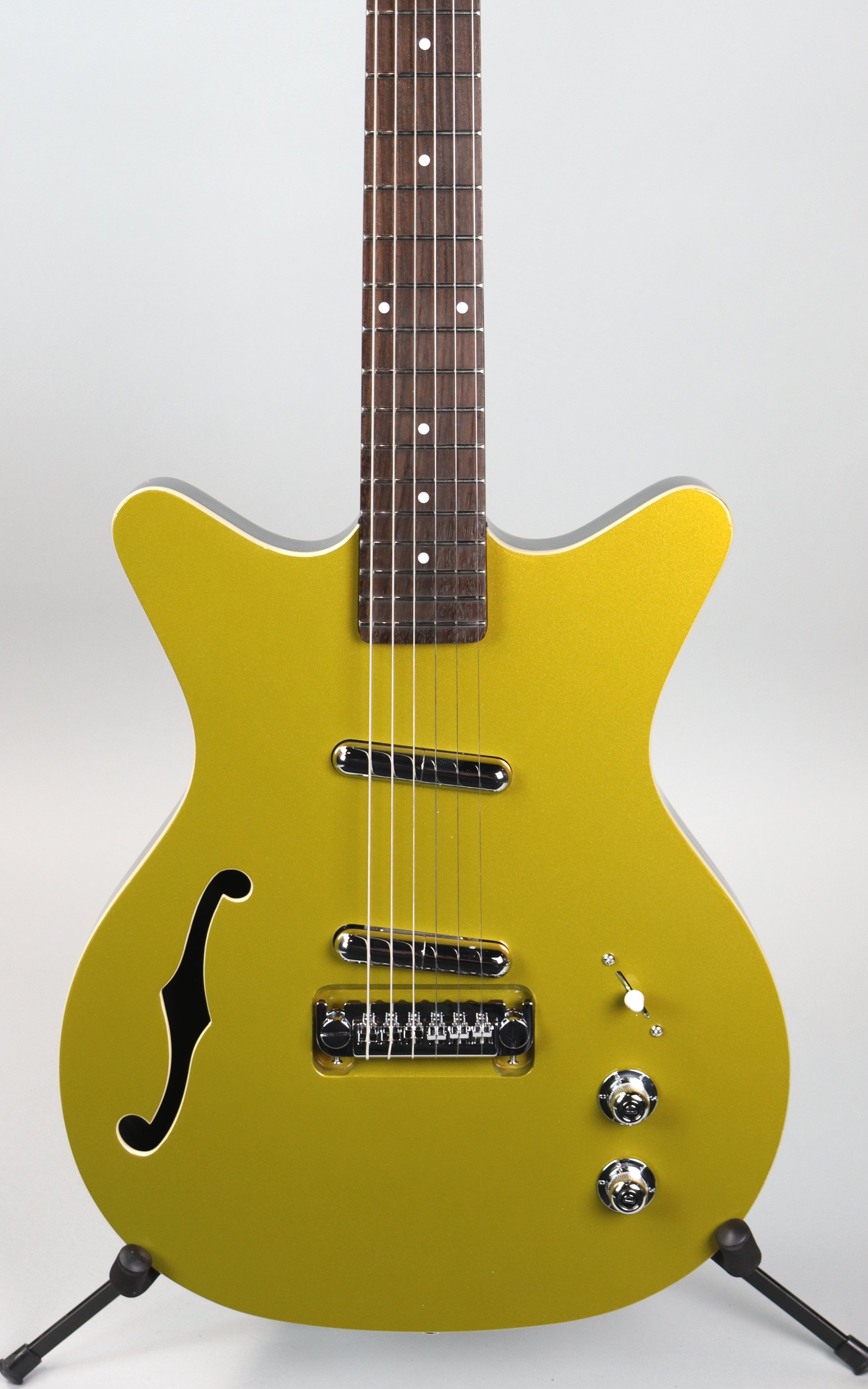 Danelectro Fifty Niner Gold Electric Guitar - Vintage-Inspired Design with Unique Tone | Perfect for Rock, Blues & Indie Musicians | Stage & Studio Performance