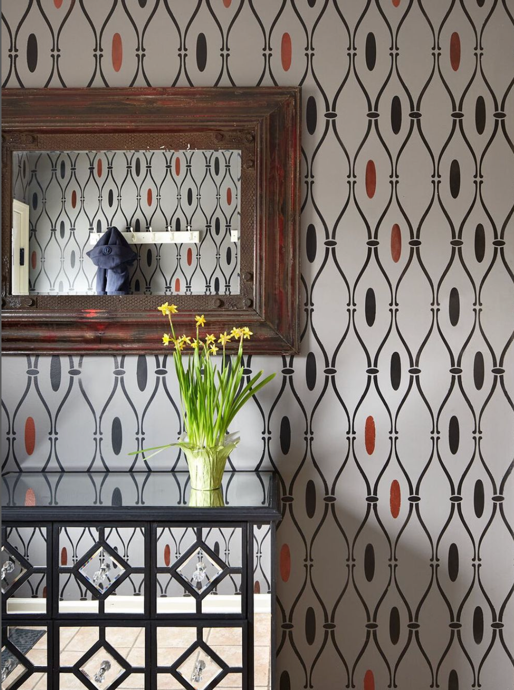 Elsabet Trellis Raven + Lily Wall Stencil - Reusable DIY Home Decor Stencil for Painting Walls, Furniture & Crafts | Perfect for Bedroom, Nursery & Home Renovation Projects