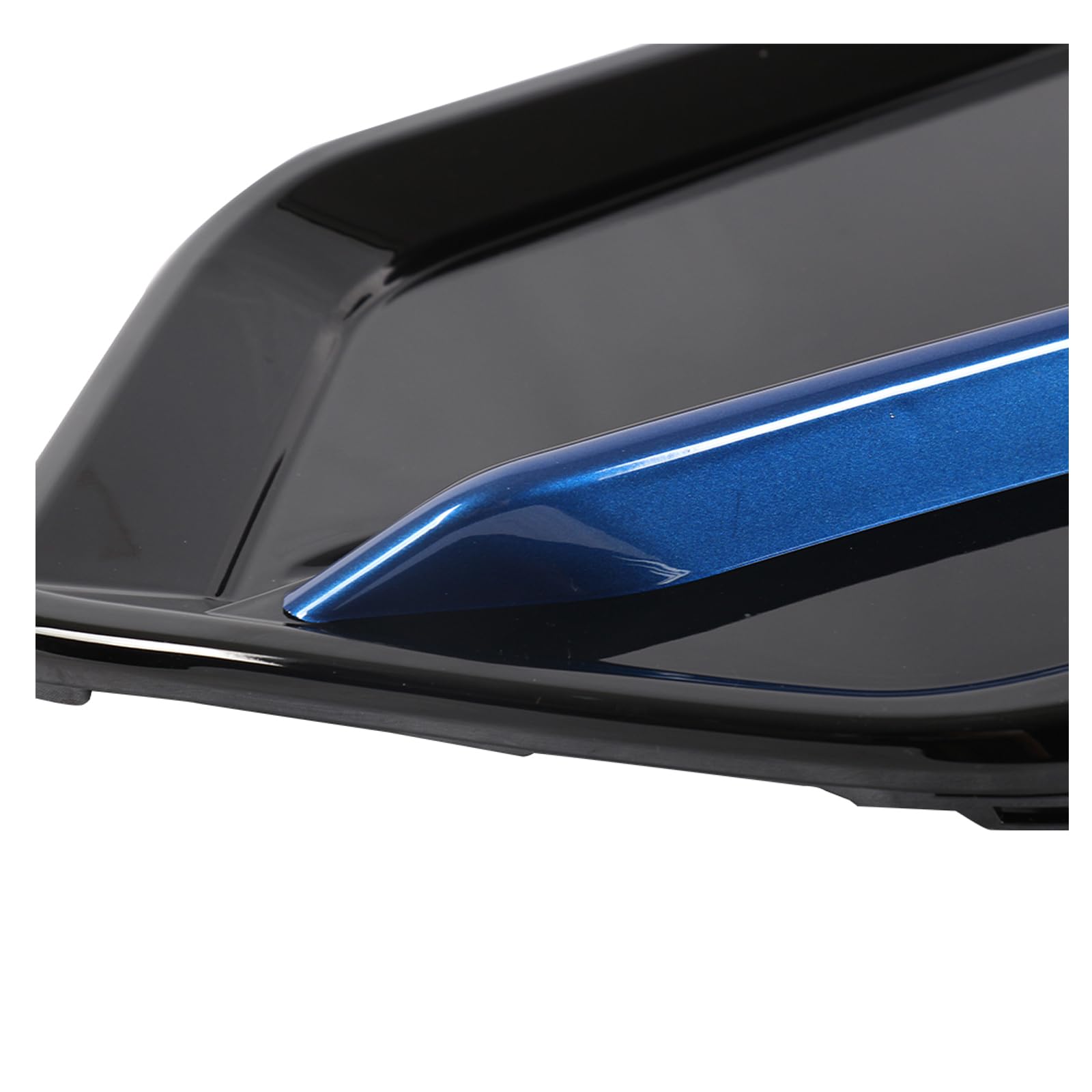 JX Racing Performance Front Rear Fog Light Cover with Blue Trim & LED Fog Lamp Kit - Includes Harness & Switch - Compatible with 2020-2021 Honda Civic Hatchback (Left/Right, Black) - Upgrade Your Night Driving Safety & Style