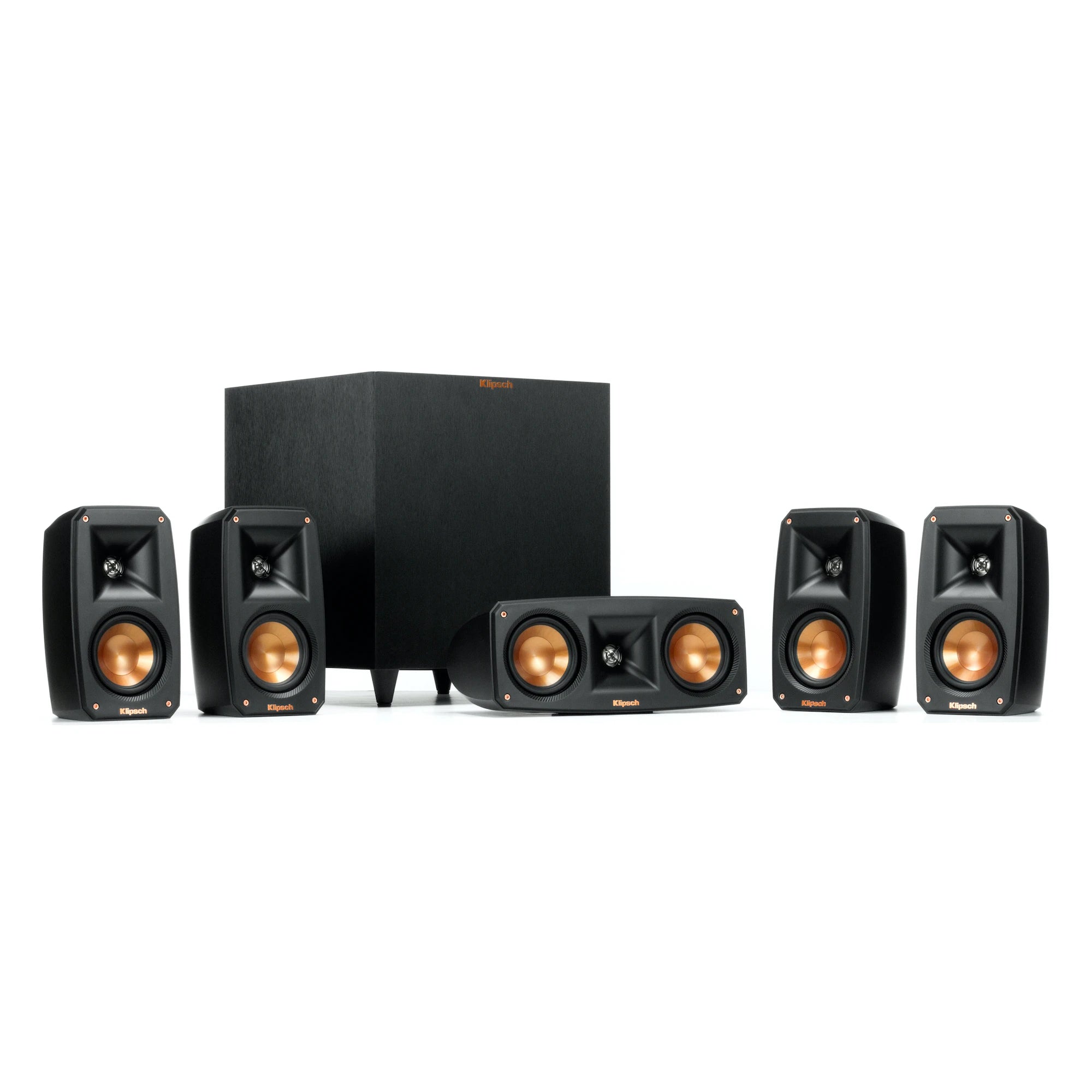 Klipsch Reference Theater Pack 5.1 Channel Home Theater System - High Performance Surround Sound Speaker System for Movies, Music & Gaming | Perfect for Living Rooms, Home Theaters & Entertainment Spaces