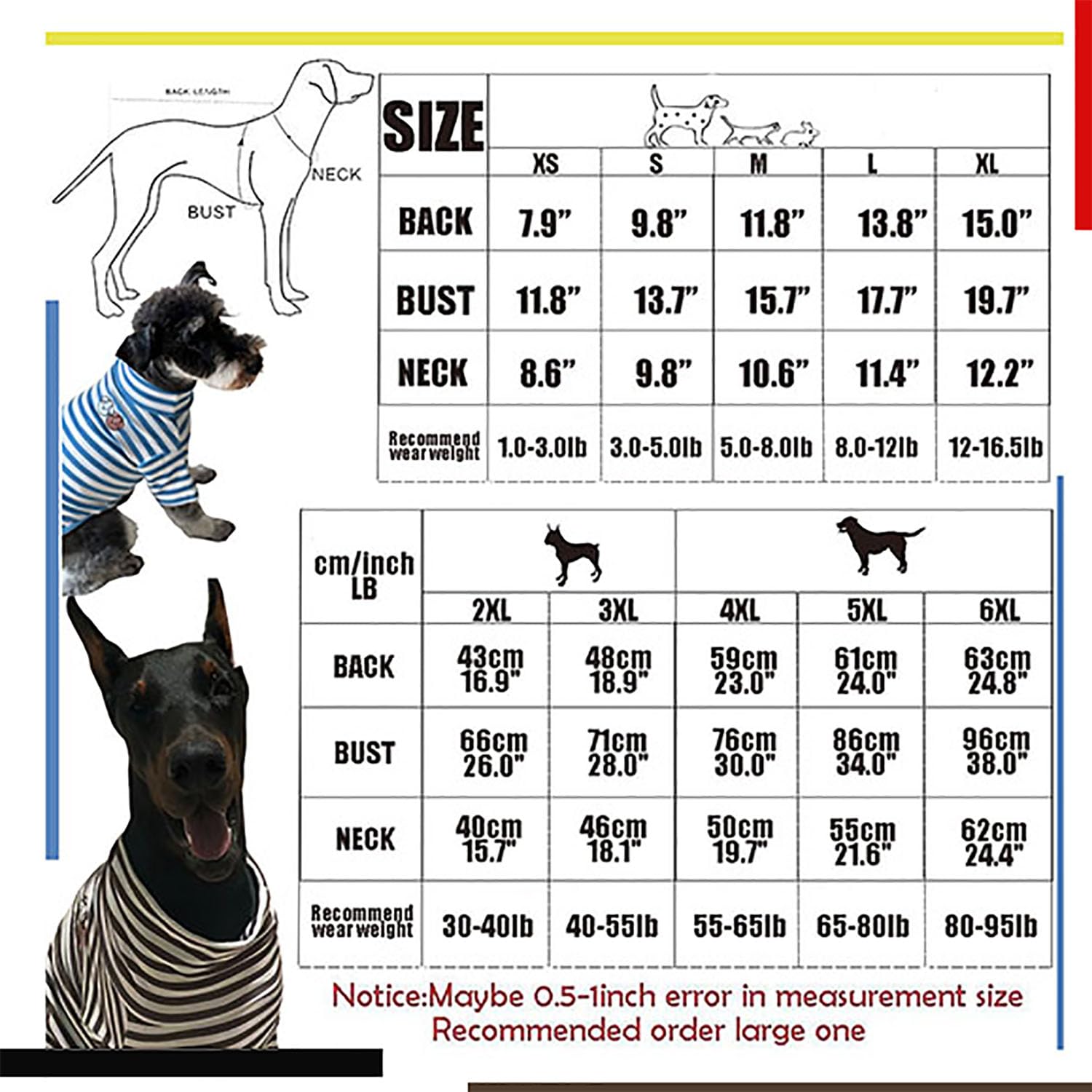 Cute Striped Turtleneck Dog Sweater - Soft Stretchy Puppy Pullover with Embroidery for Small Medium Large Dogs & Cats (Black Striped, Small) - Perfect for Winter Walks & Photo Shoots