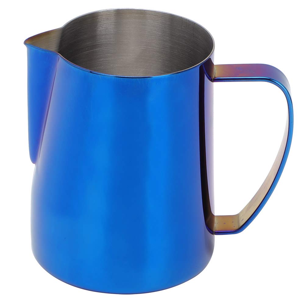 Yinuoday 600ML Stainless Steel Milk Frothing Pitcher - Professional Coffee Frother Jug for Latte Art, Cappuccino & Hot Chocolate - Perfect for Home Baristas & Coffee Shops (Durable Titanized Surface)